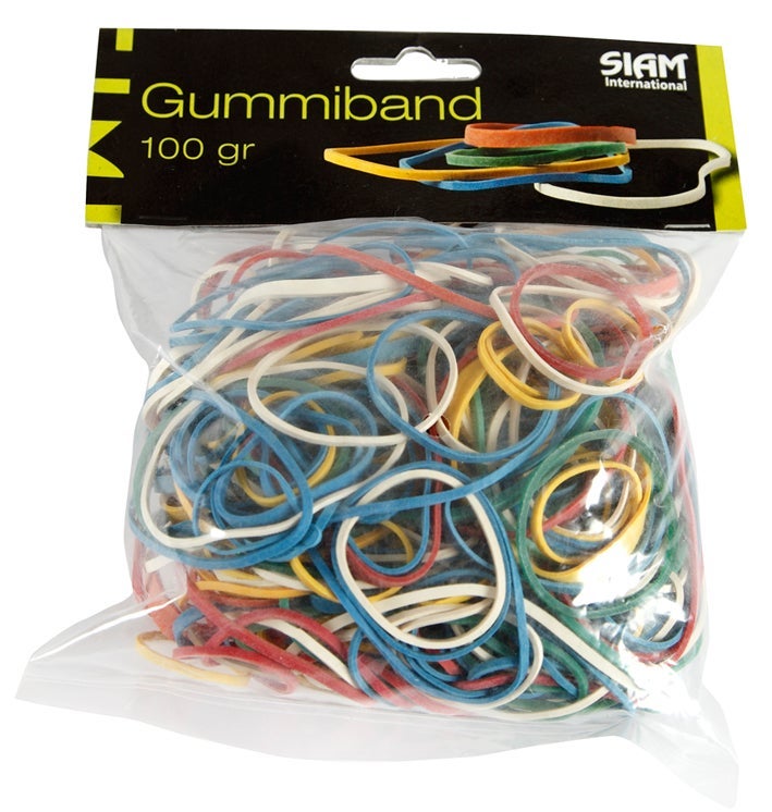 [2340502] Gummiband sort.storlekar 100g
