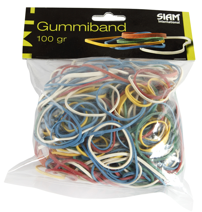 [2340502] Gummiband sort.storlekar 100g