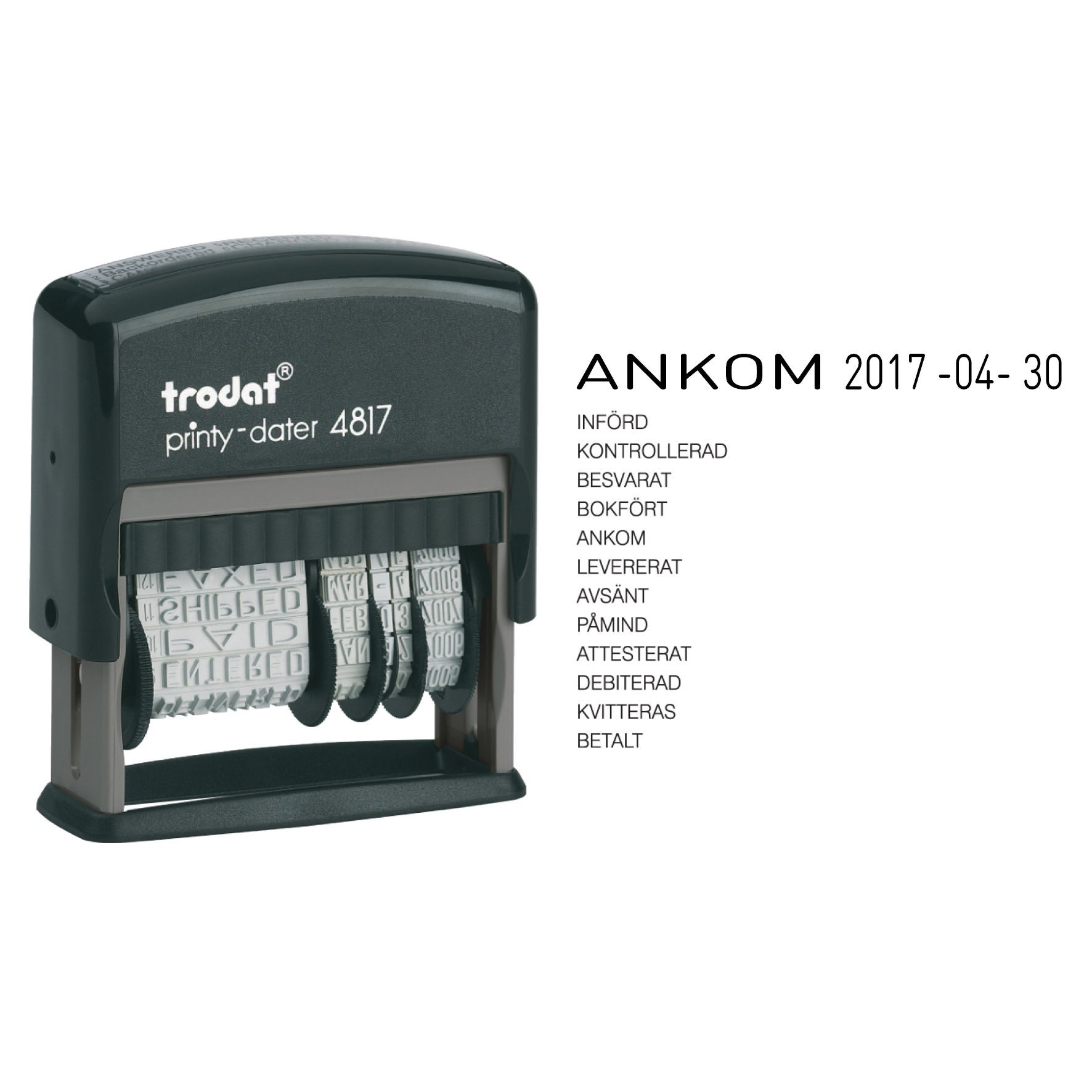 [2270320] Stämpel Datum/Text Trodat 4817