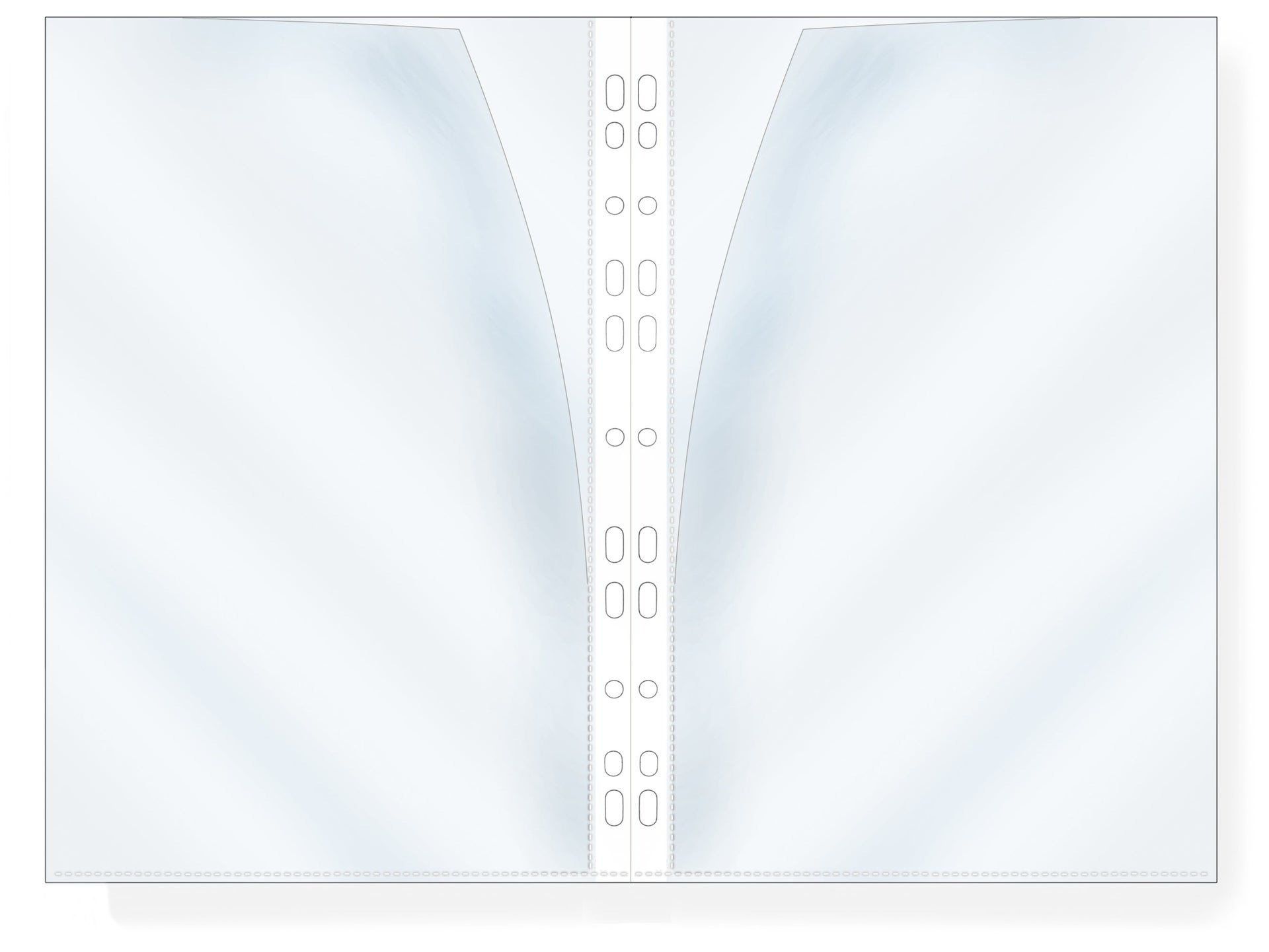 [2666499] Plastficka dubbelvikt A4 transparent