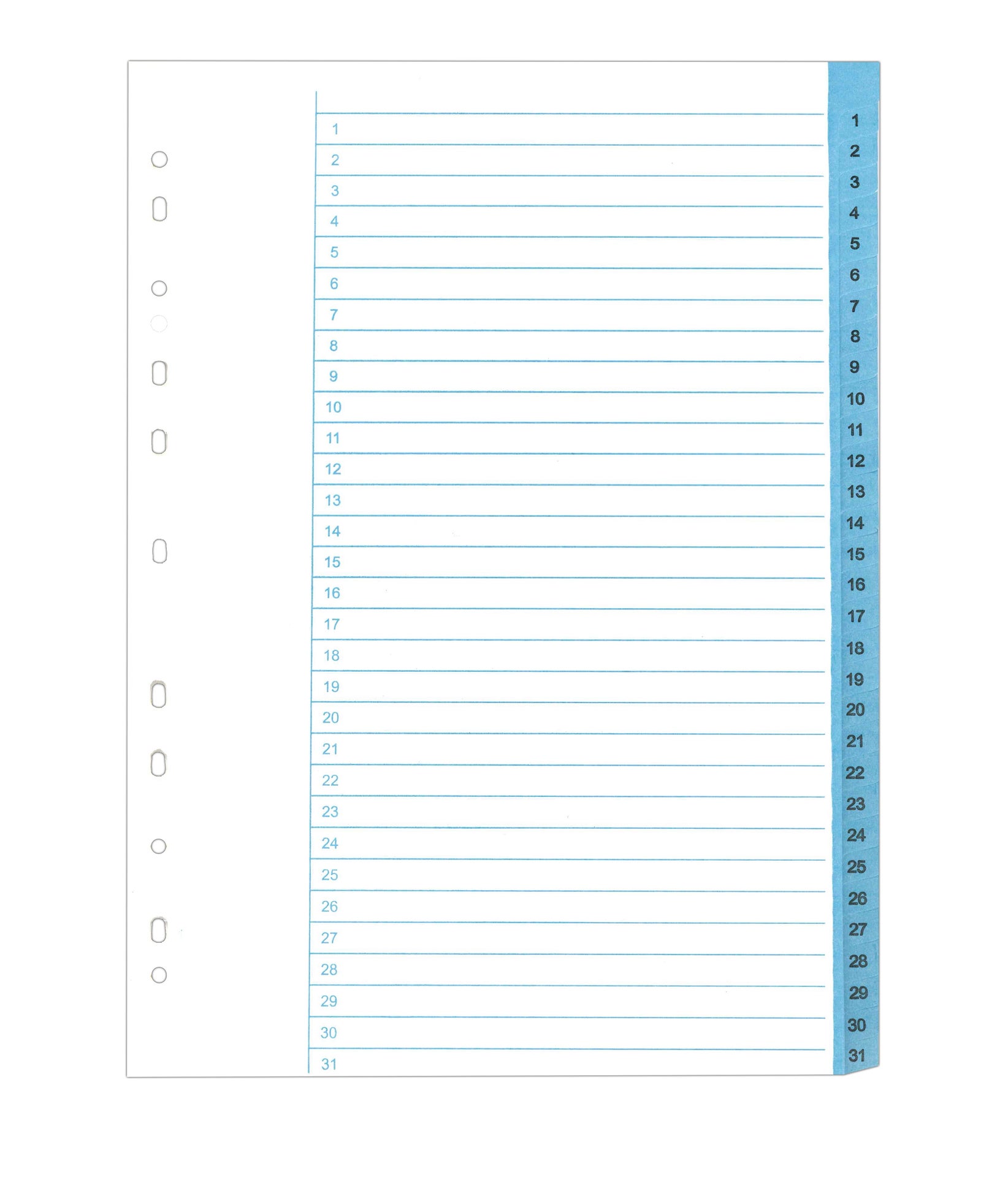 [2069915] Register papper A4 1–31