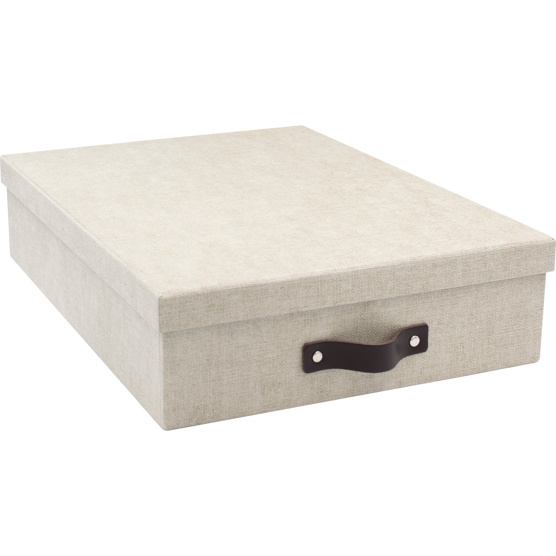 [2361017] Förvaringsbox / Brevbox Bigso Oskar canvas linen