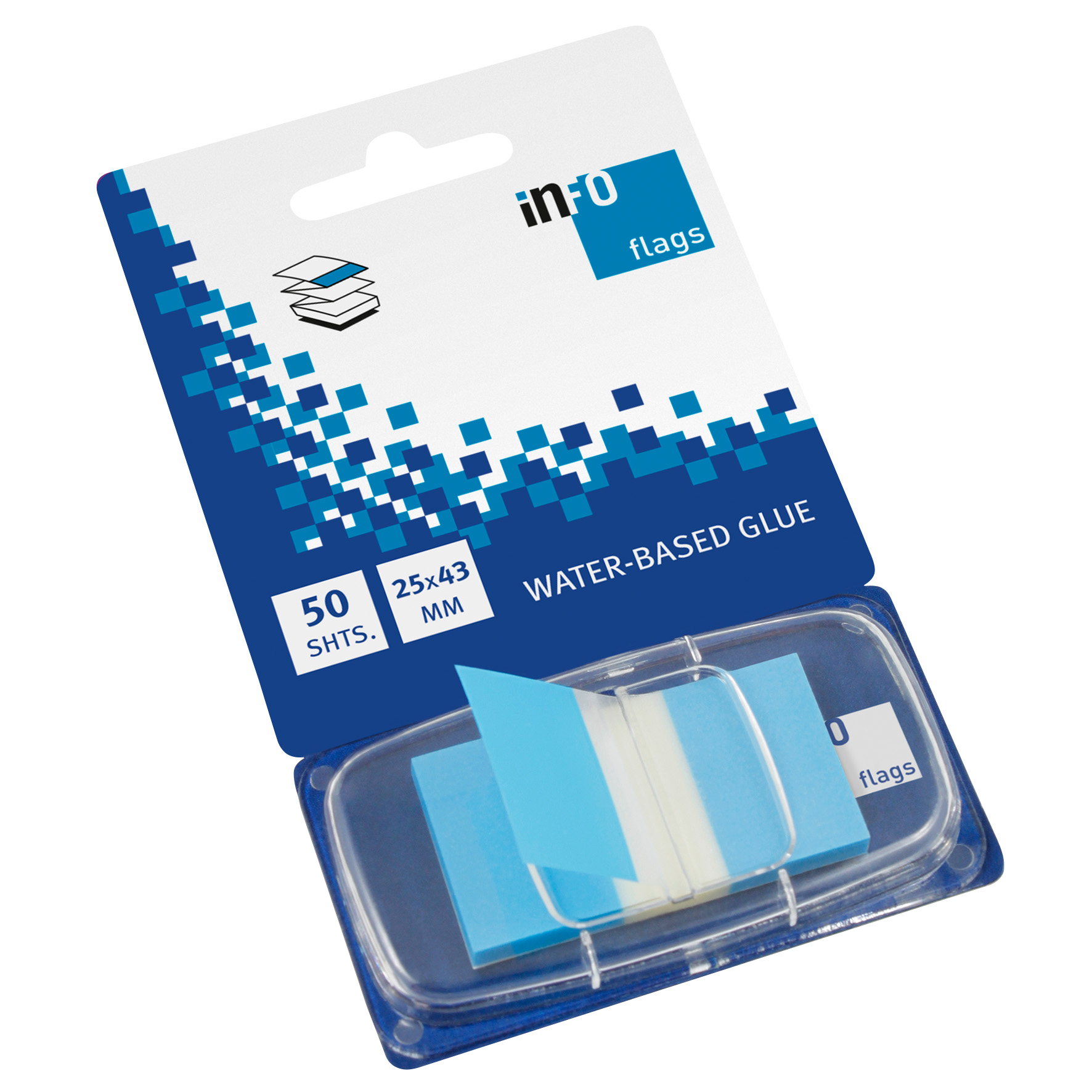 [2689651] Märkflik Infoflags blå 50/fp