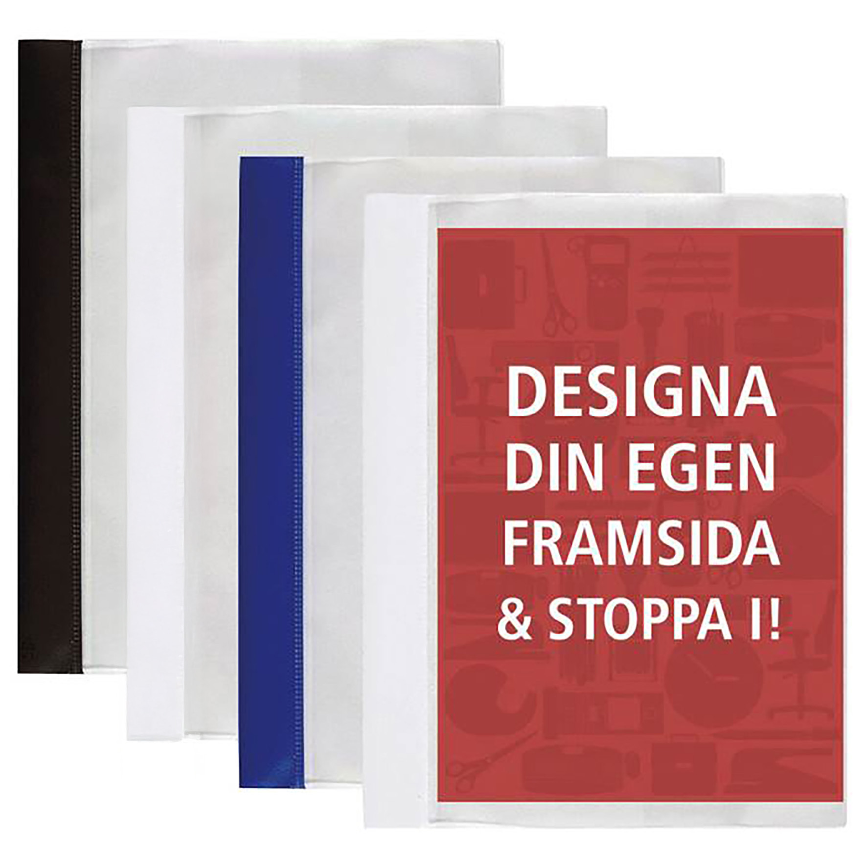 [2668111] Offertmapp A4 med ficka blå