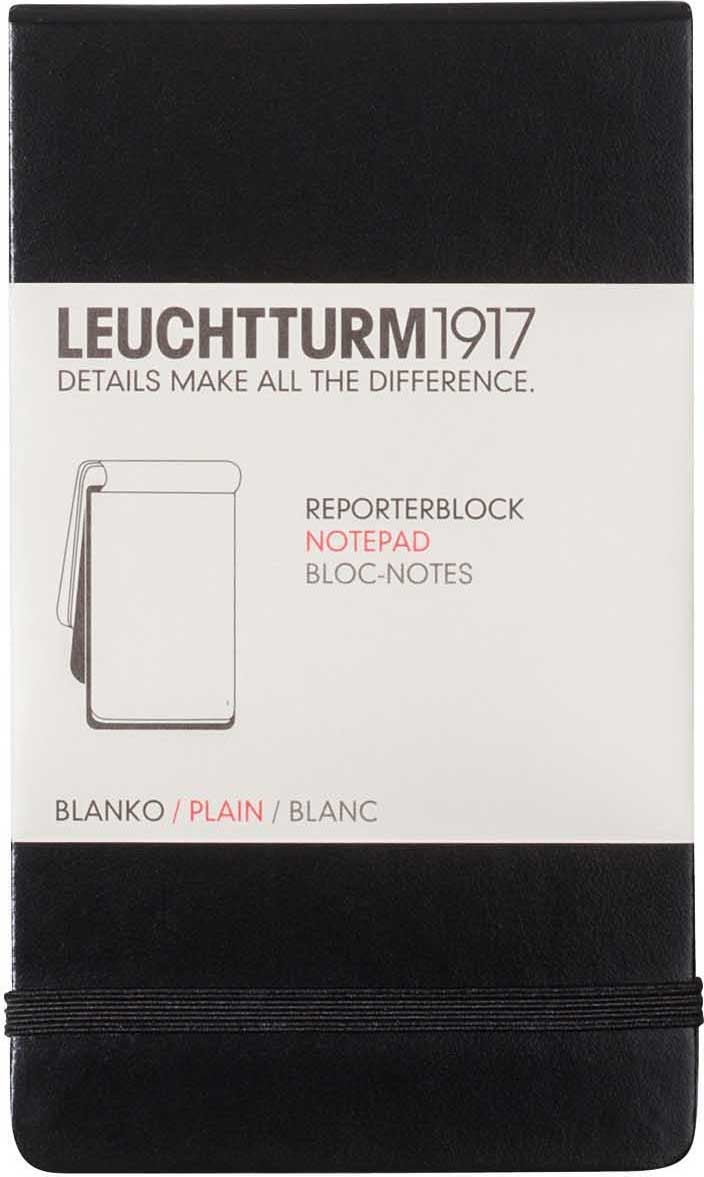 [2634991] Reporter notepad A6 blank svart