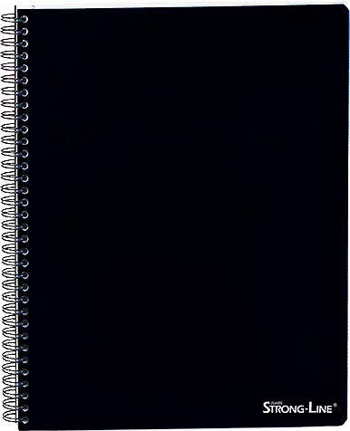 [2634254] Kollegieblock PP A4 linjerat svart