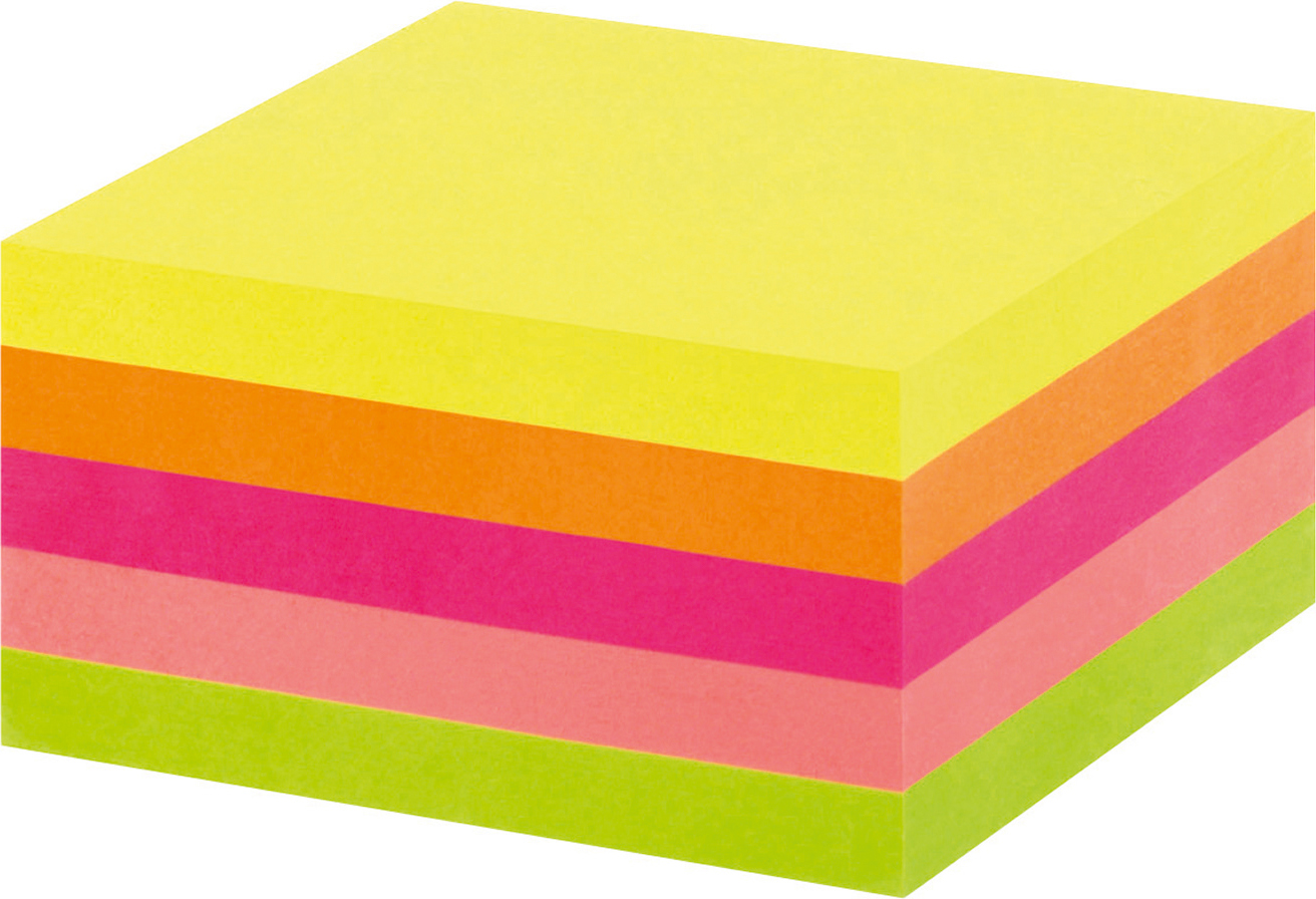 [2631234] Notiskub Office 76x76mm neon