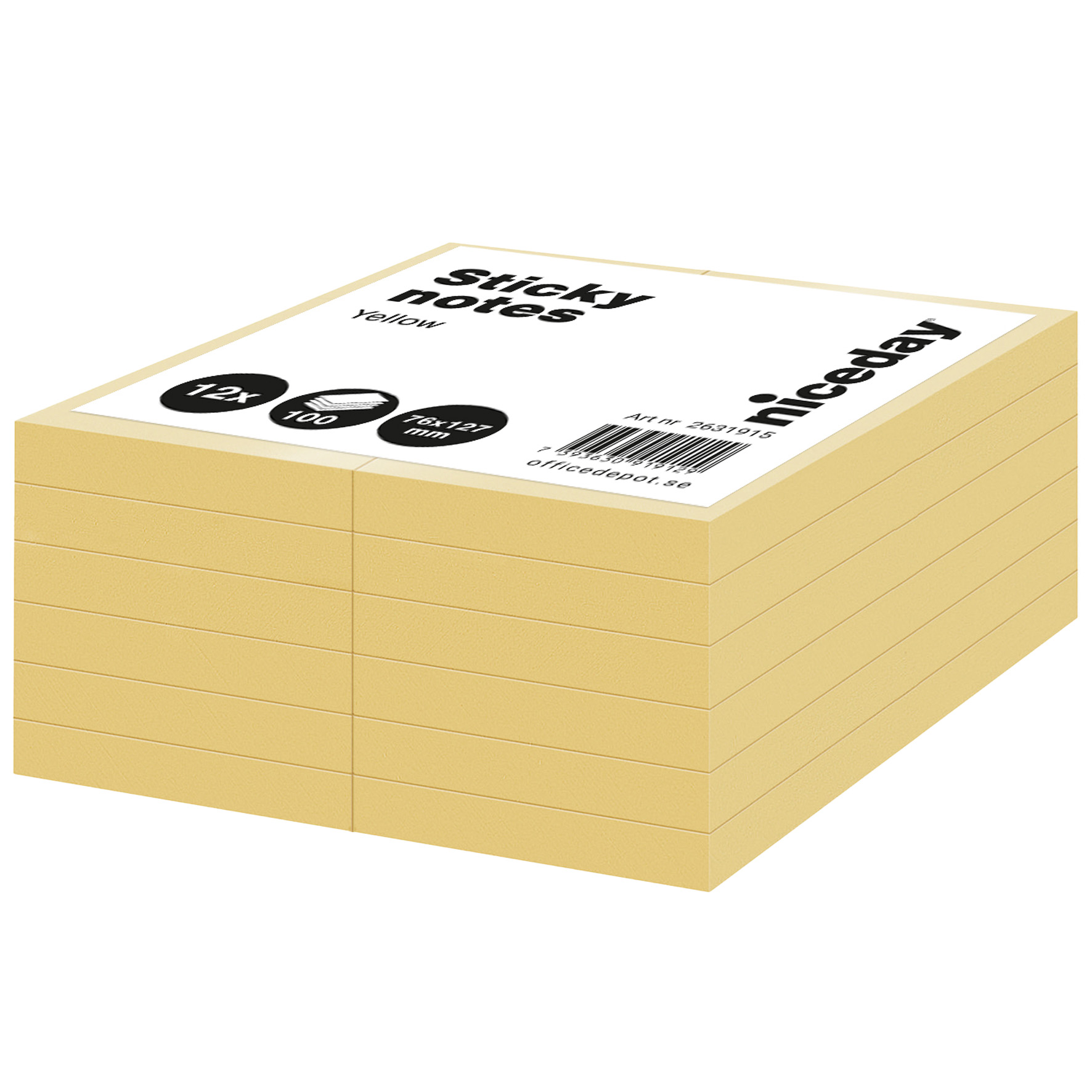 [2631915] Notis Niceday 76x127 gul 12/fp