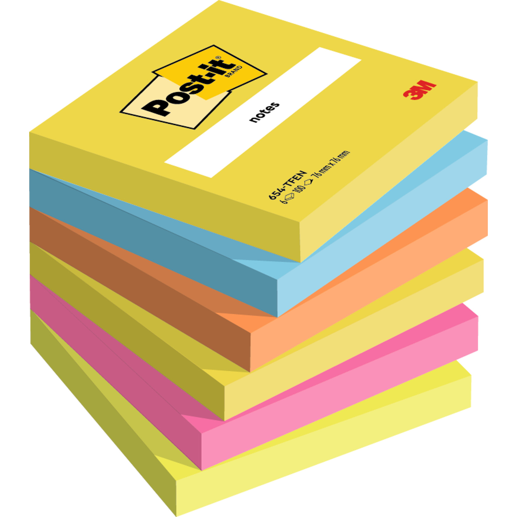 [2631250] Post-it 76x76mm Energy 6/fp