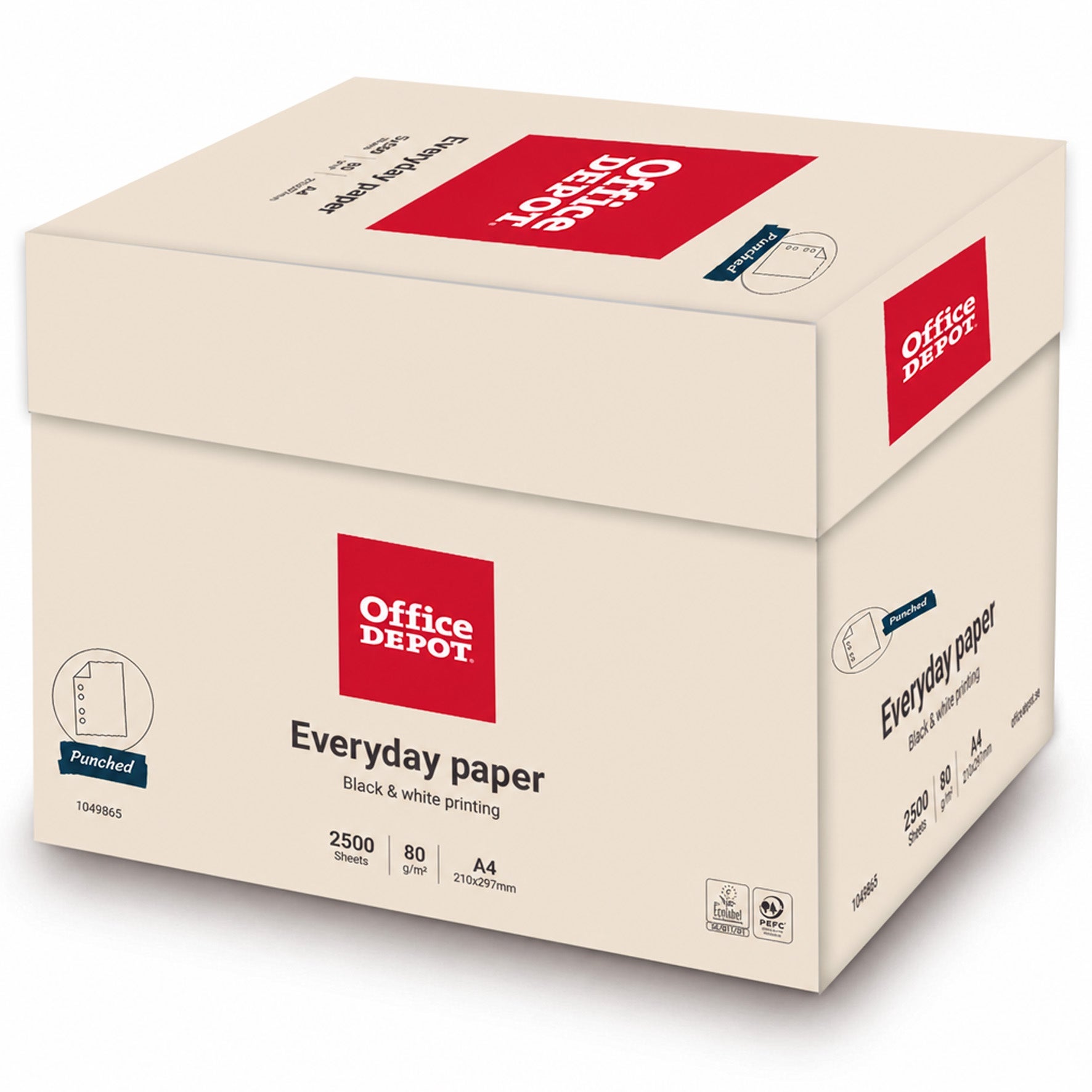 [1049711] Kopieringspapper Everyday 80g A4H 2500/krt