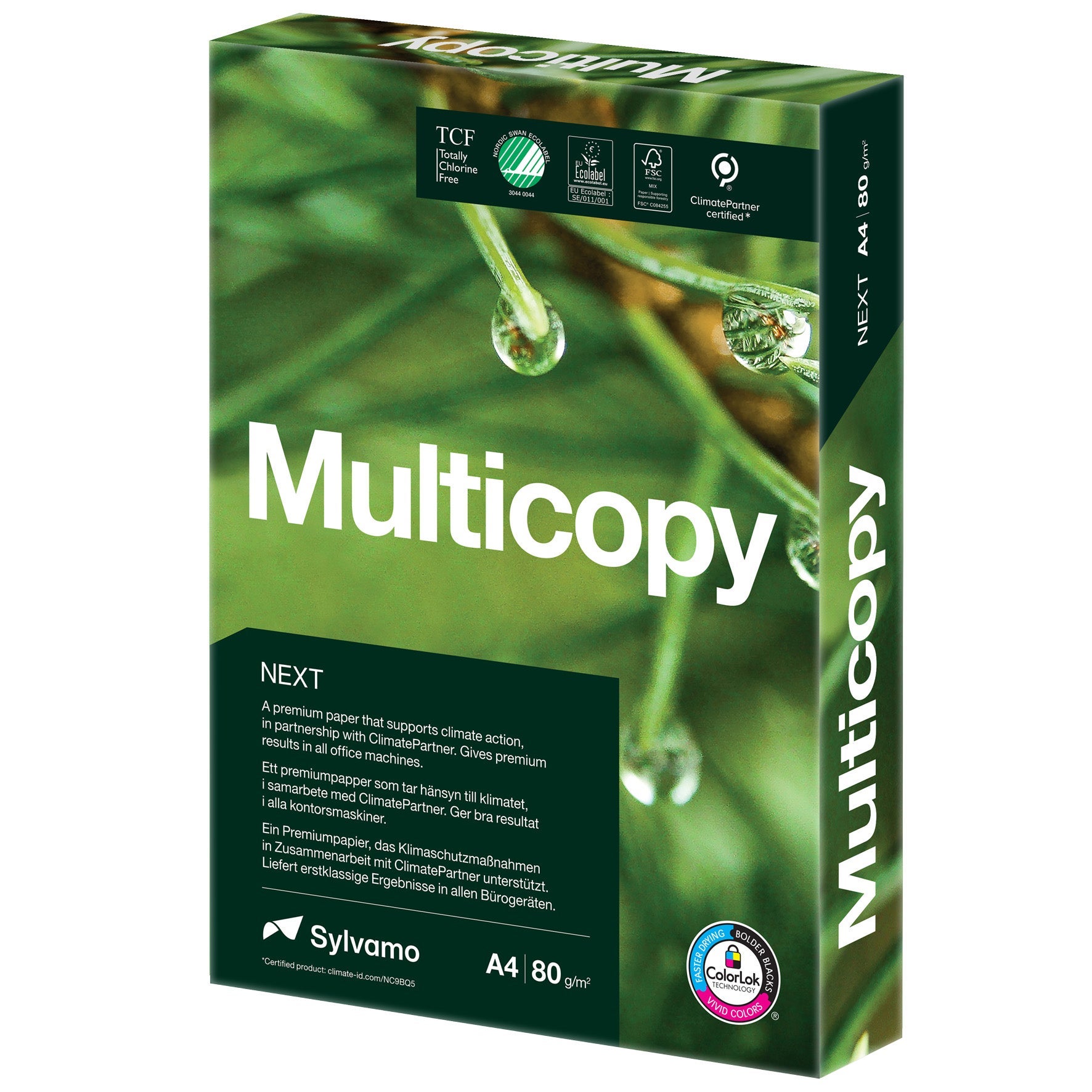 [1158001] Kopieringspapper Multicopy Zero A4 80g 500/fp