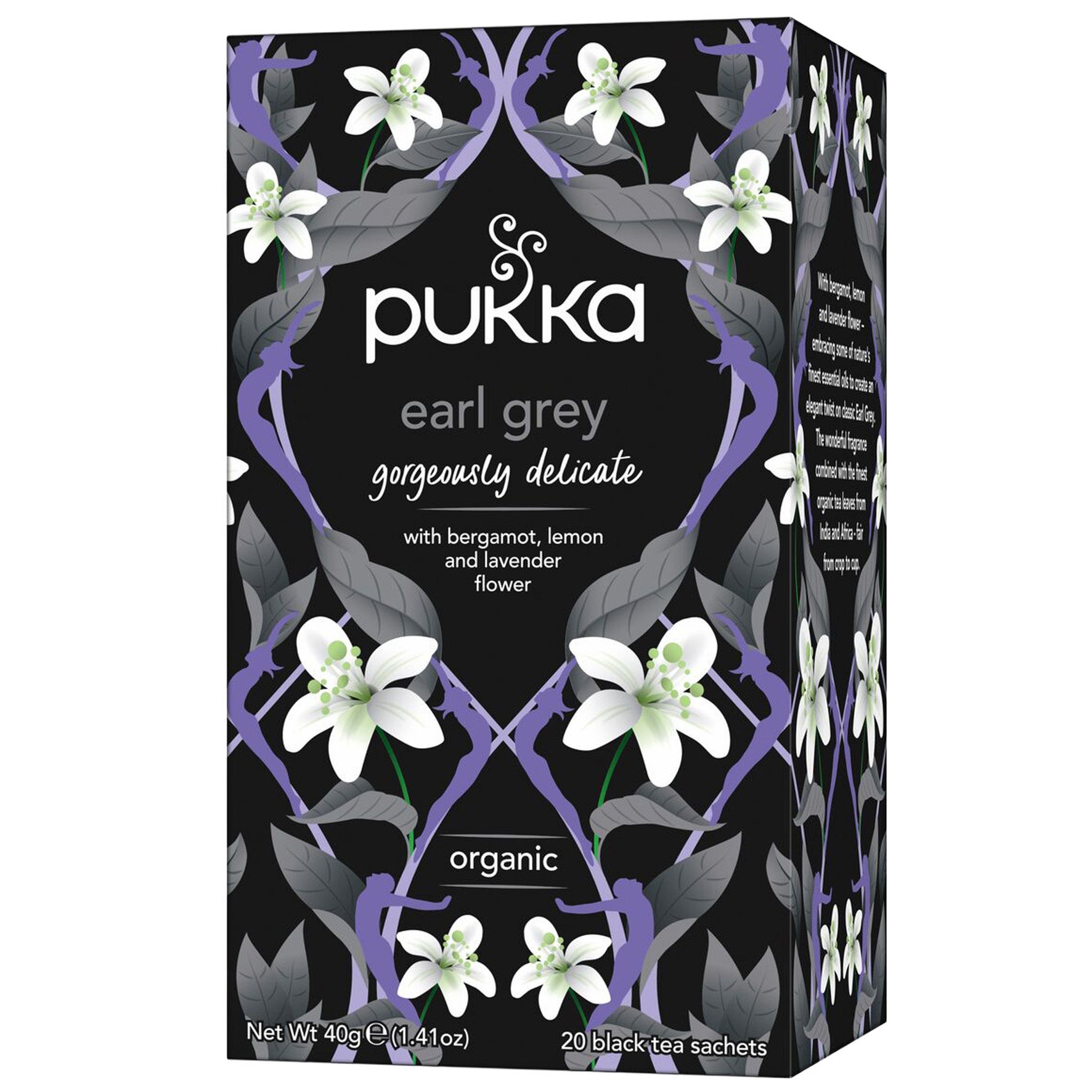 [8556274] Te Pukka svart Gorgeous Earl Grey Eko 20 st/fp