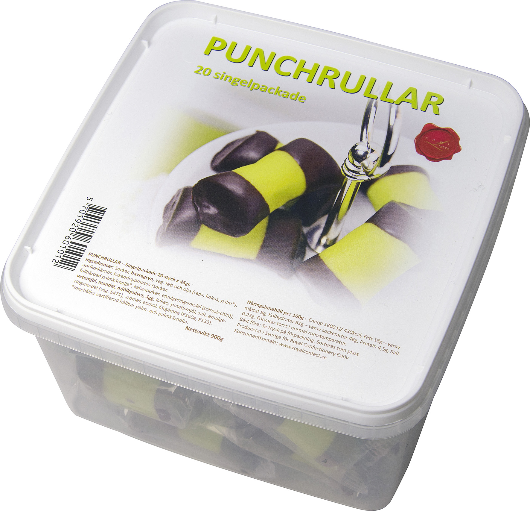 [8556467] Punchrullar singelp 900g 20p