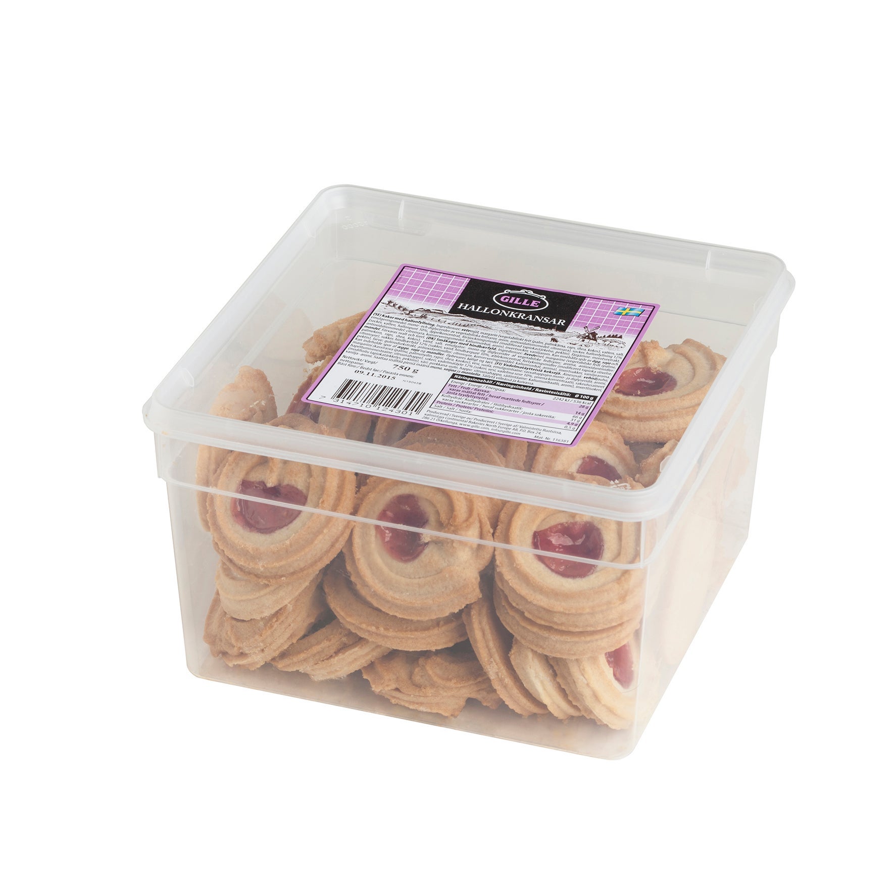 [8559658] Kakor Hallonkransar 800 g