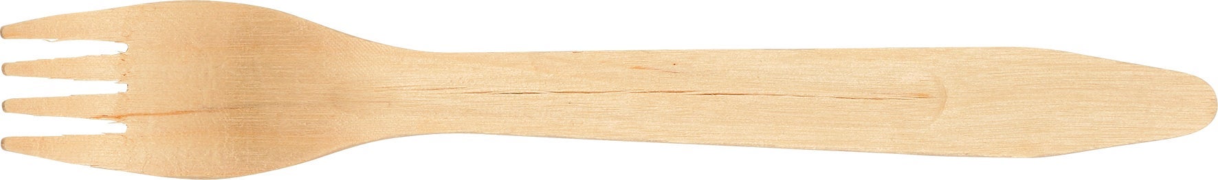 [8551826] Bestick gaffel trä 16,5cm 100s