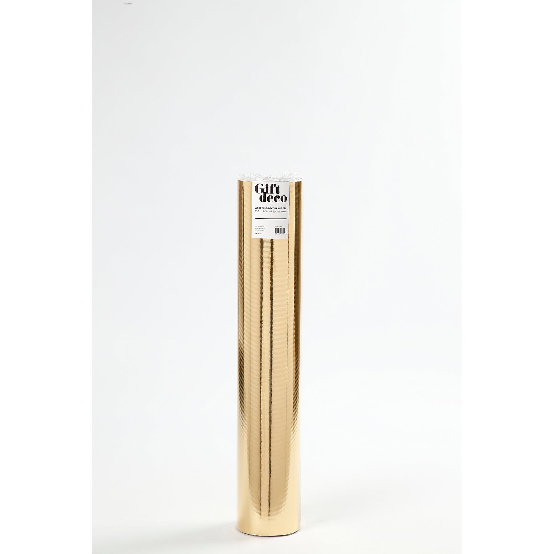 [8560126] Presentpapper Guld blankt 100 Meter