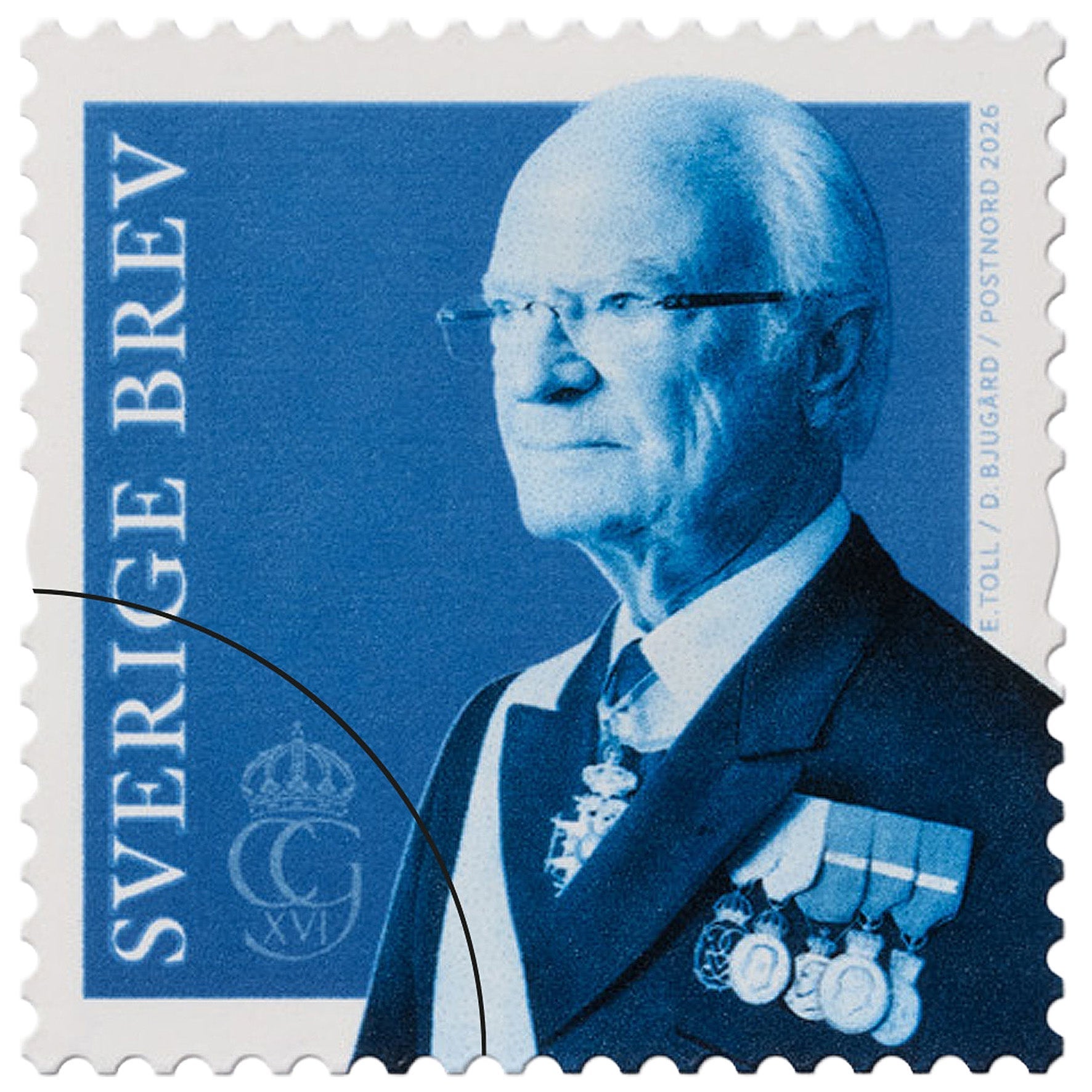 [2796042] Inrikes Frimärke Kung Carl Gustaf 100 st/rulle