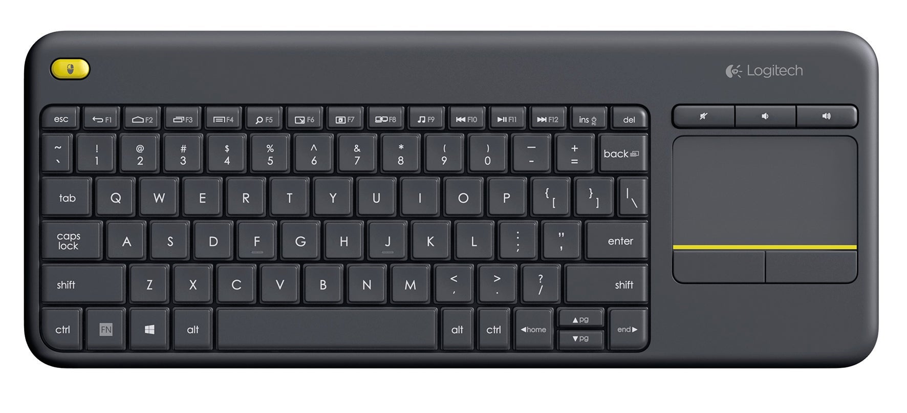 [5803780] Tangentbord Logitech K400 Plus Svart