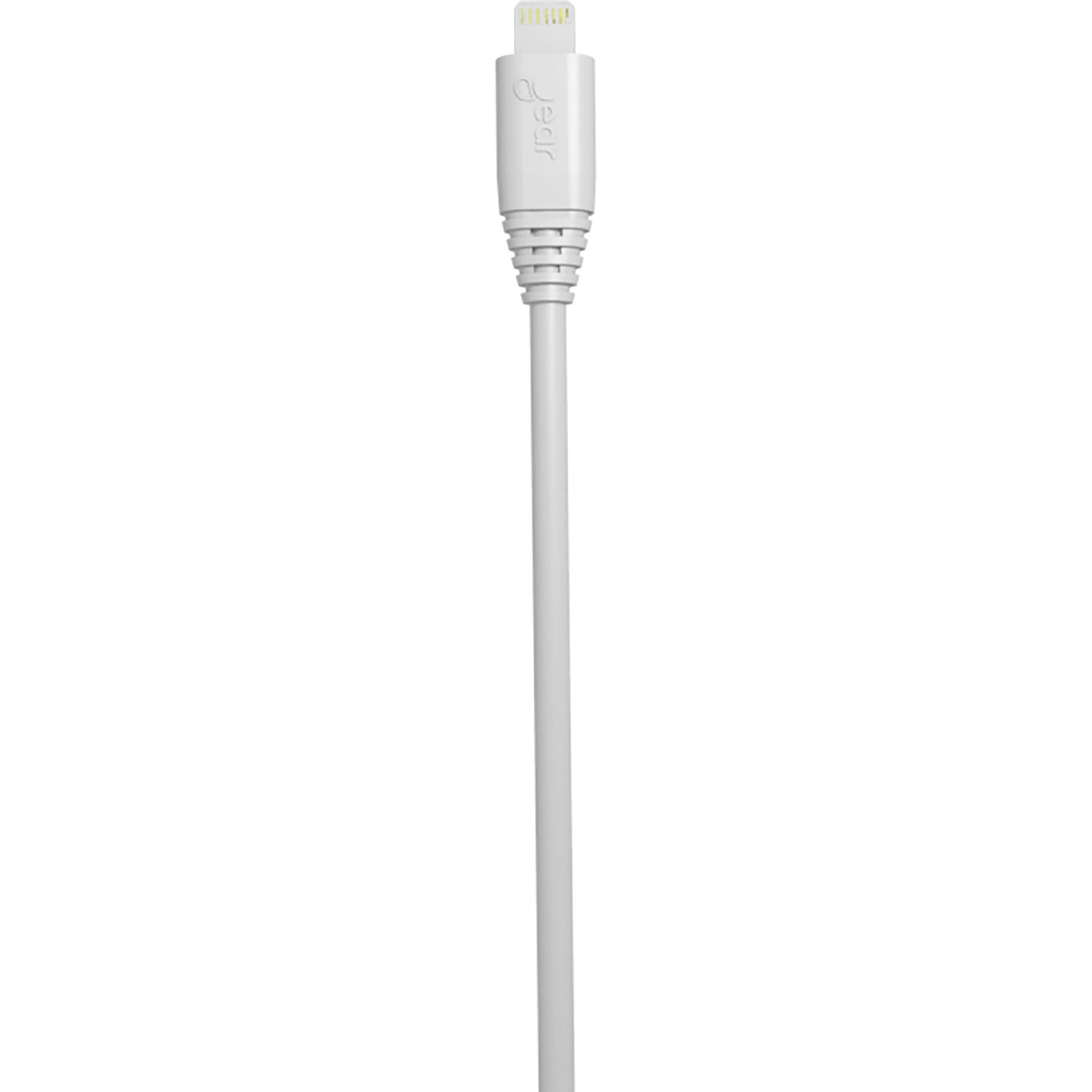 [8558246] Synkkabel Lightning USB-A 3 meter Vit MFI Rund kabel Gear