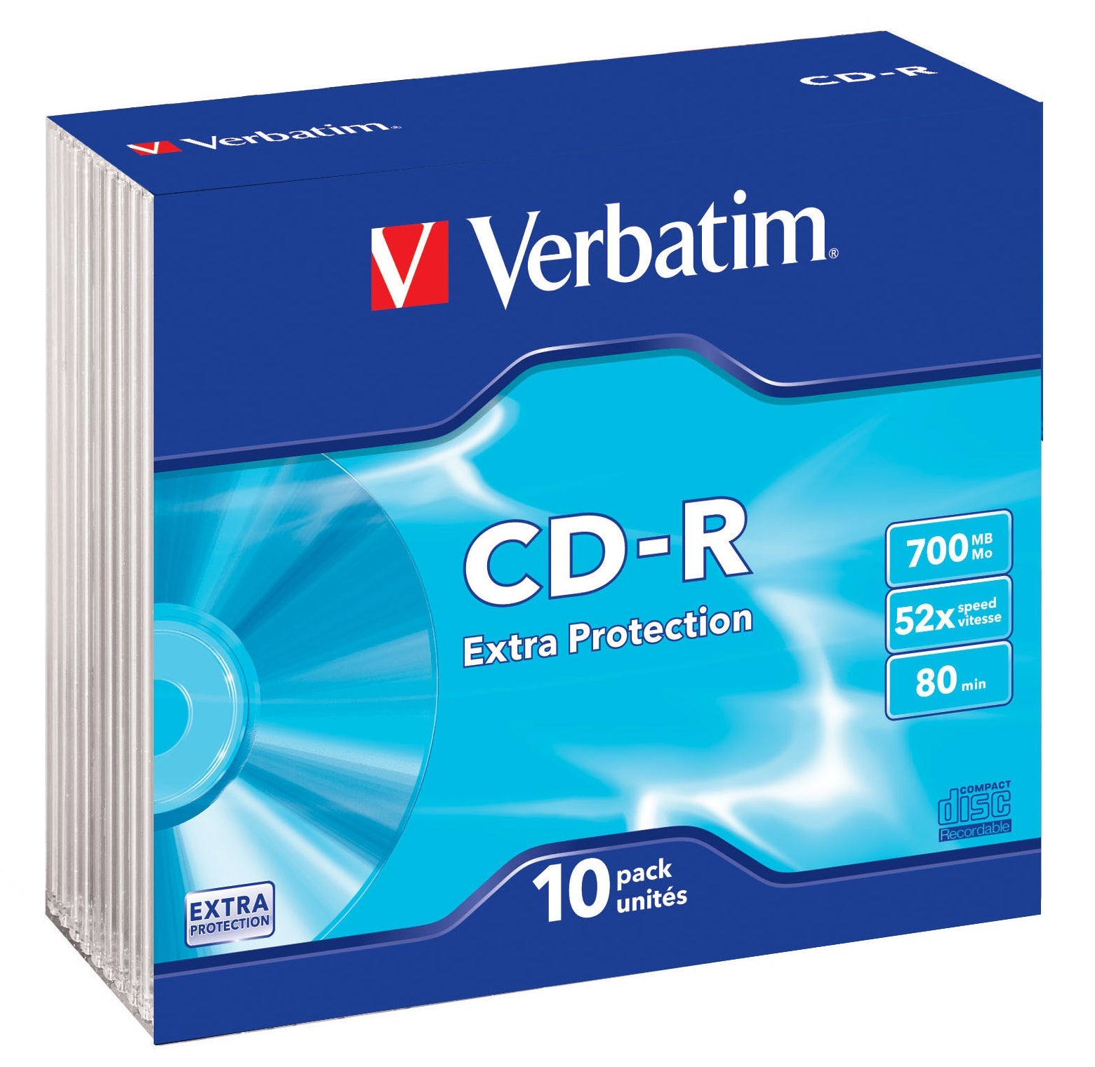 [5500374] CD-R Verbatim Slimcase 10 st/fp