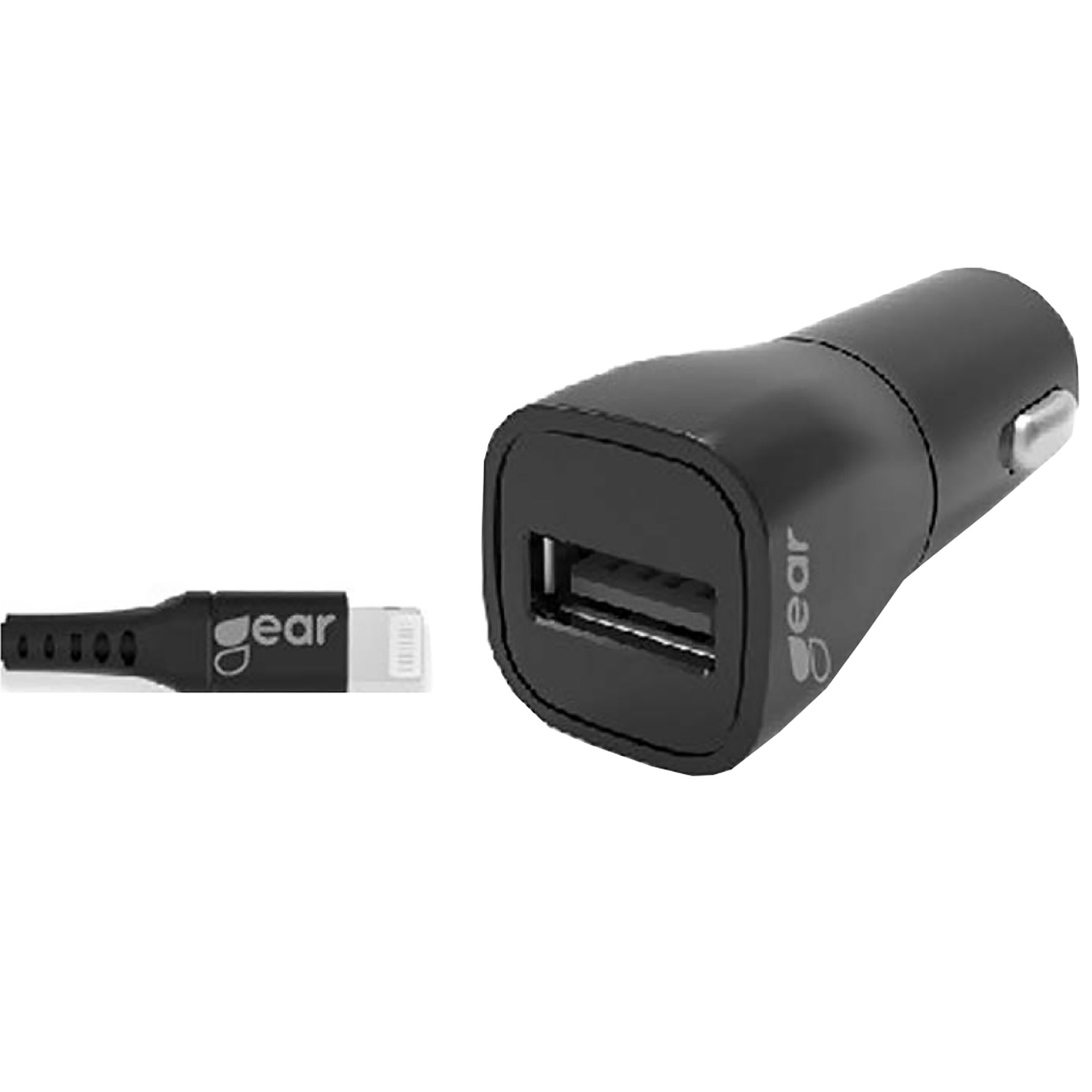 [8558267] Laddare 12-24V 1xUSB 2,4A svart Gear