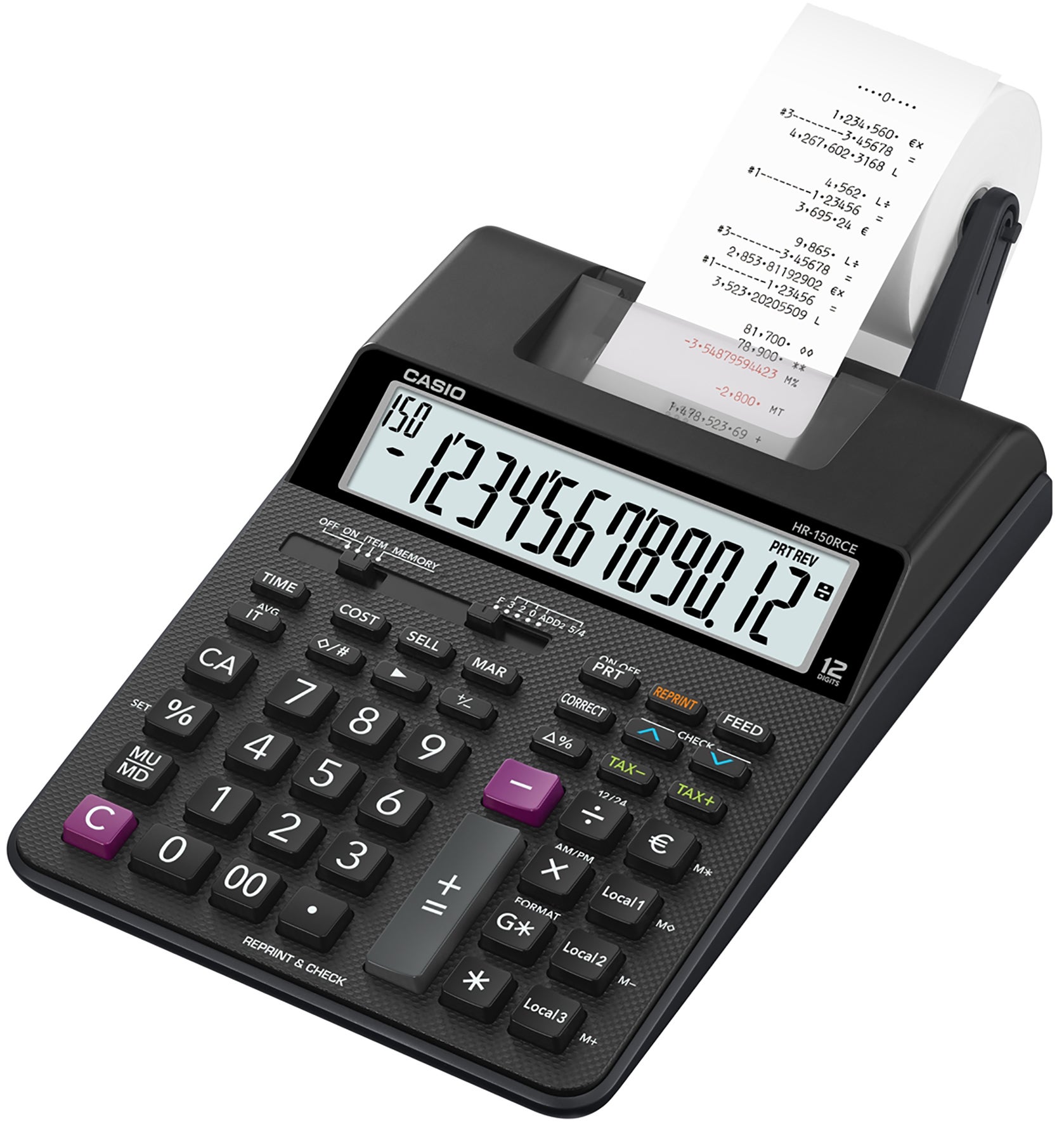 [2453117] Remsräknare Casio HR-150RCE svart