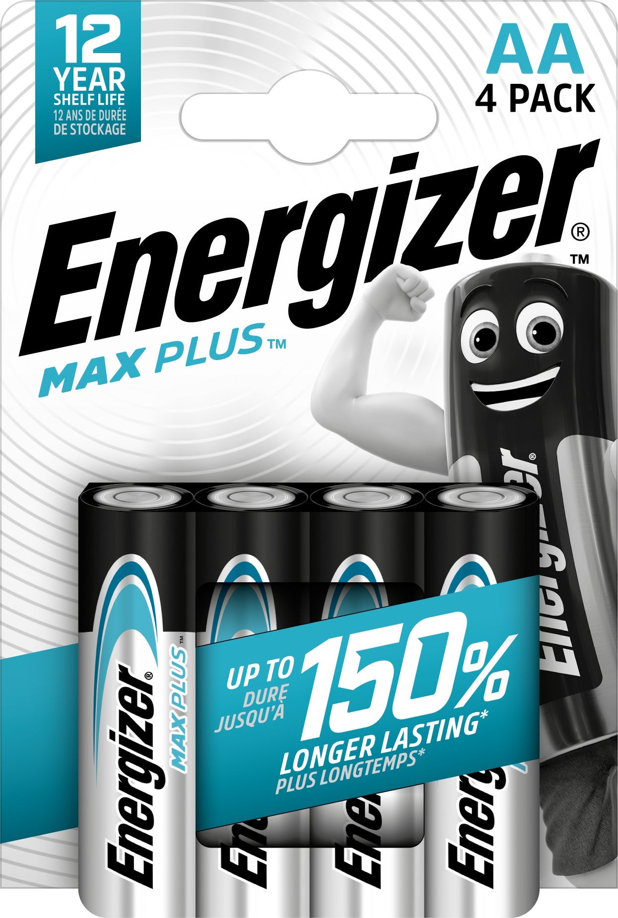 [2840936] Energizer Batteri Max Plus Alkaliskt AA LR6 4-pack