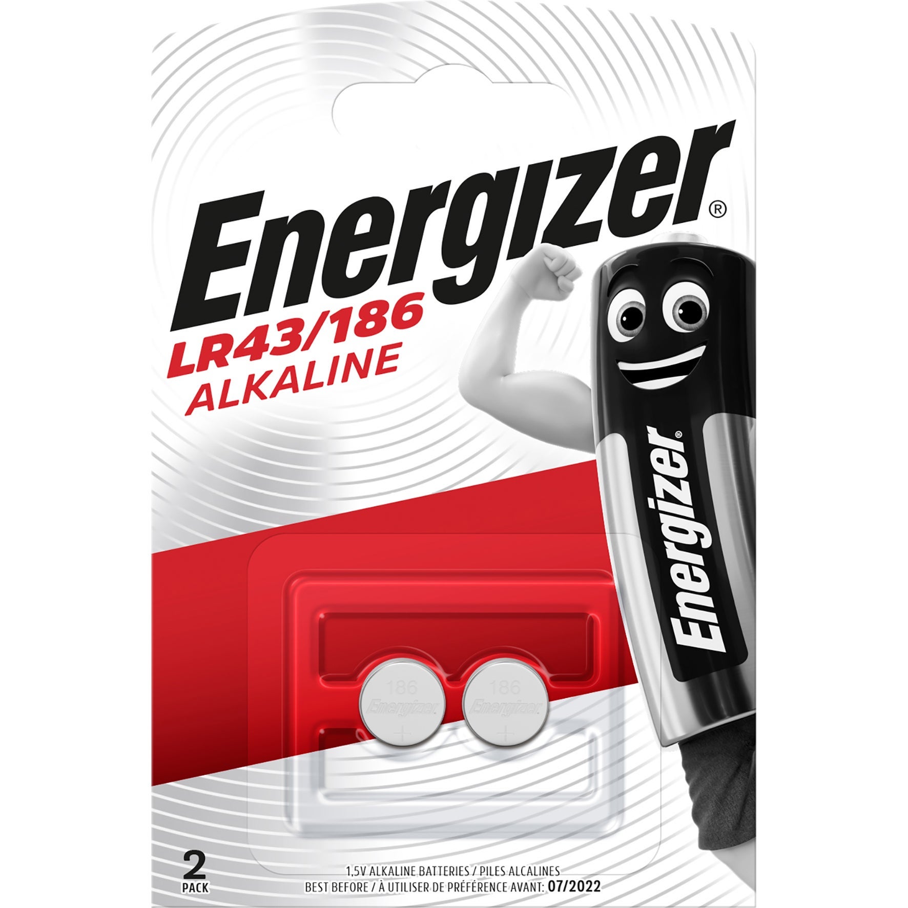 [8558892] Energizer Batteri Alkaliskt LR43 2-pack