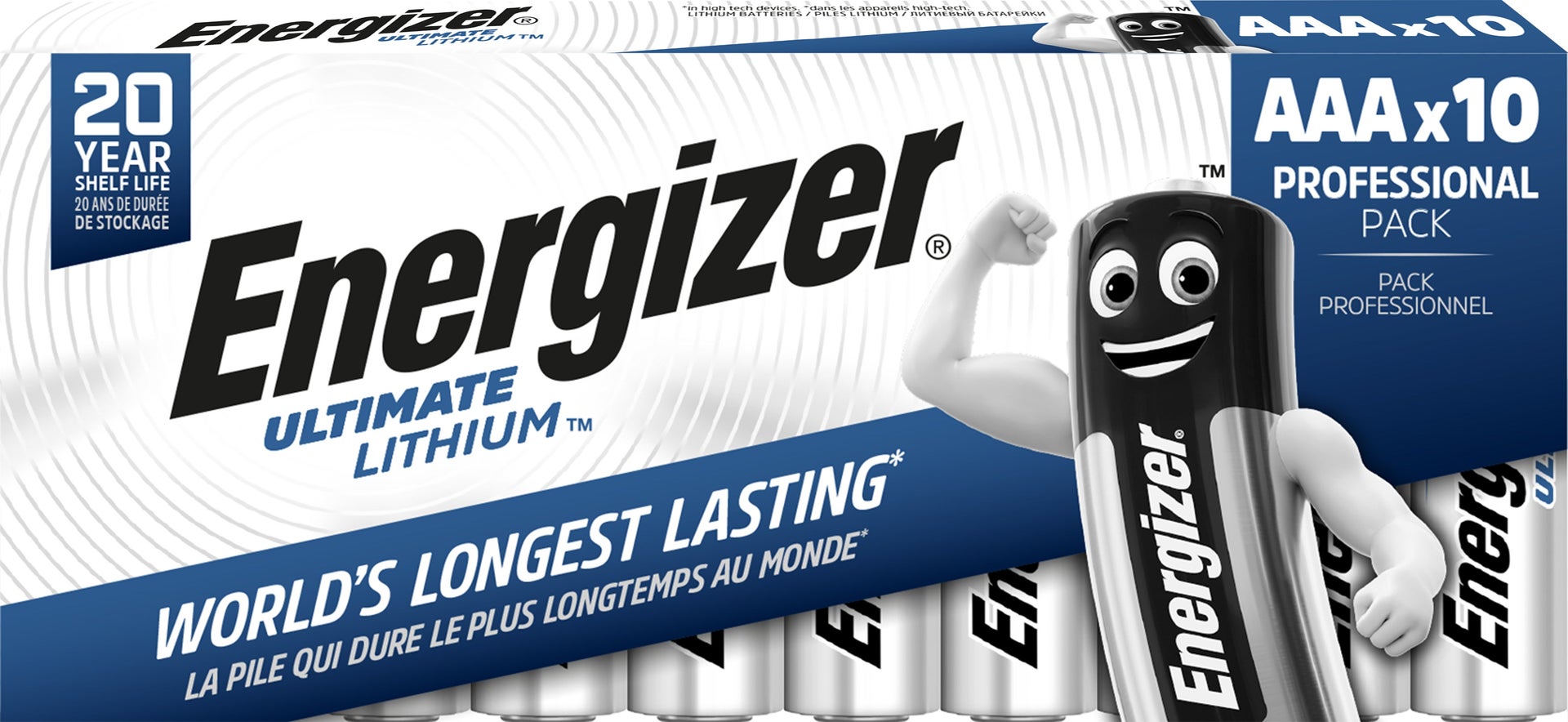 [8558888] Energizer Batteri Lithium AAA FR03 10-pack