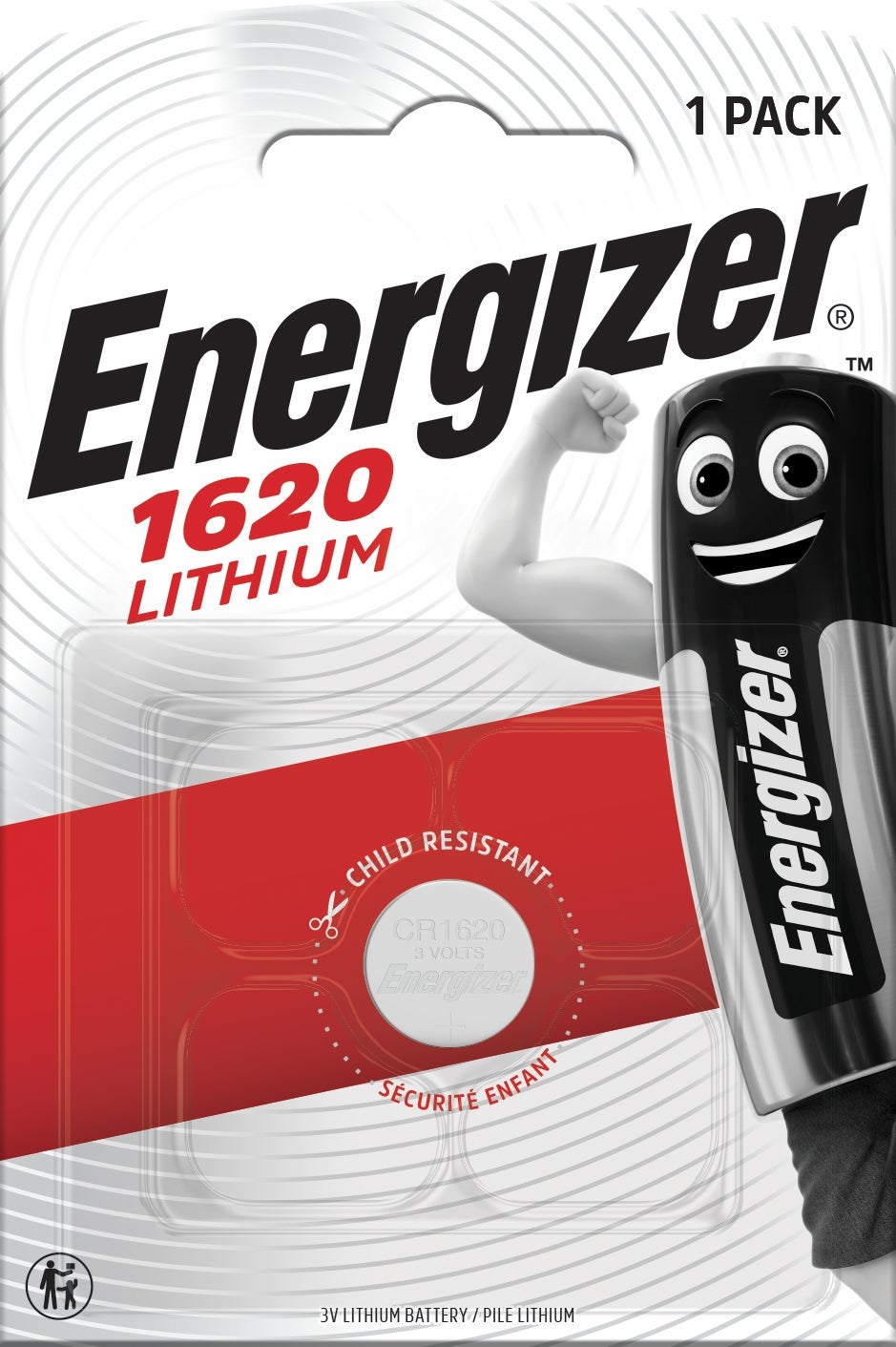 [8558870] Energizer Batteri Lithium CR1620 1-pack
