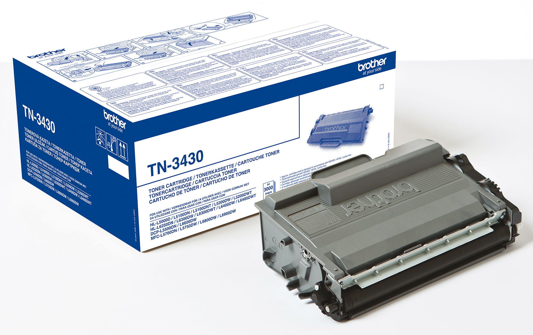 [2245639] Toner Brother TN3430 Svart 3k