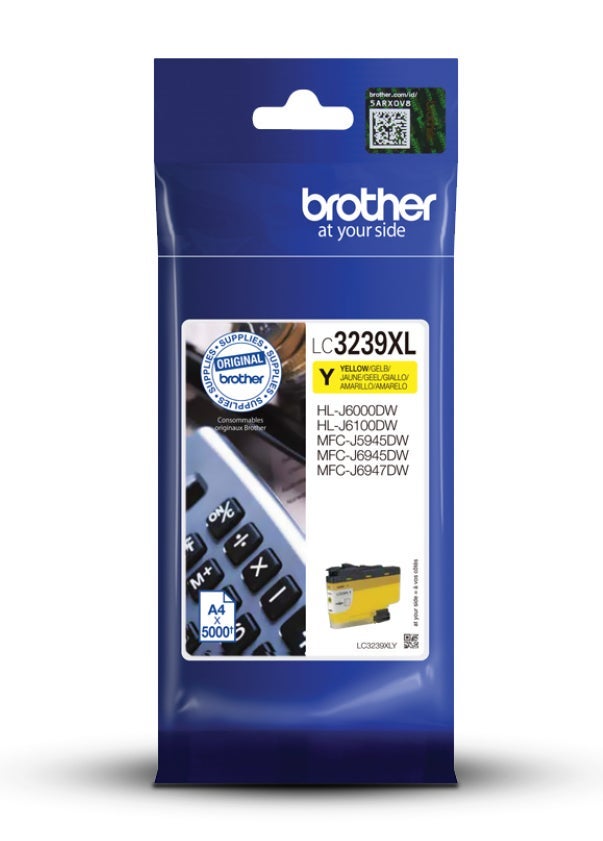 [5701440] Bläck Brother LC3239XLY gul 5000 sidor