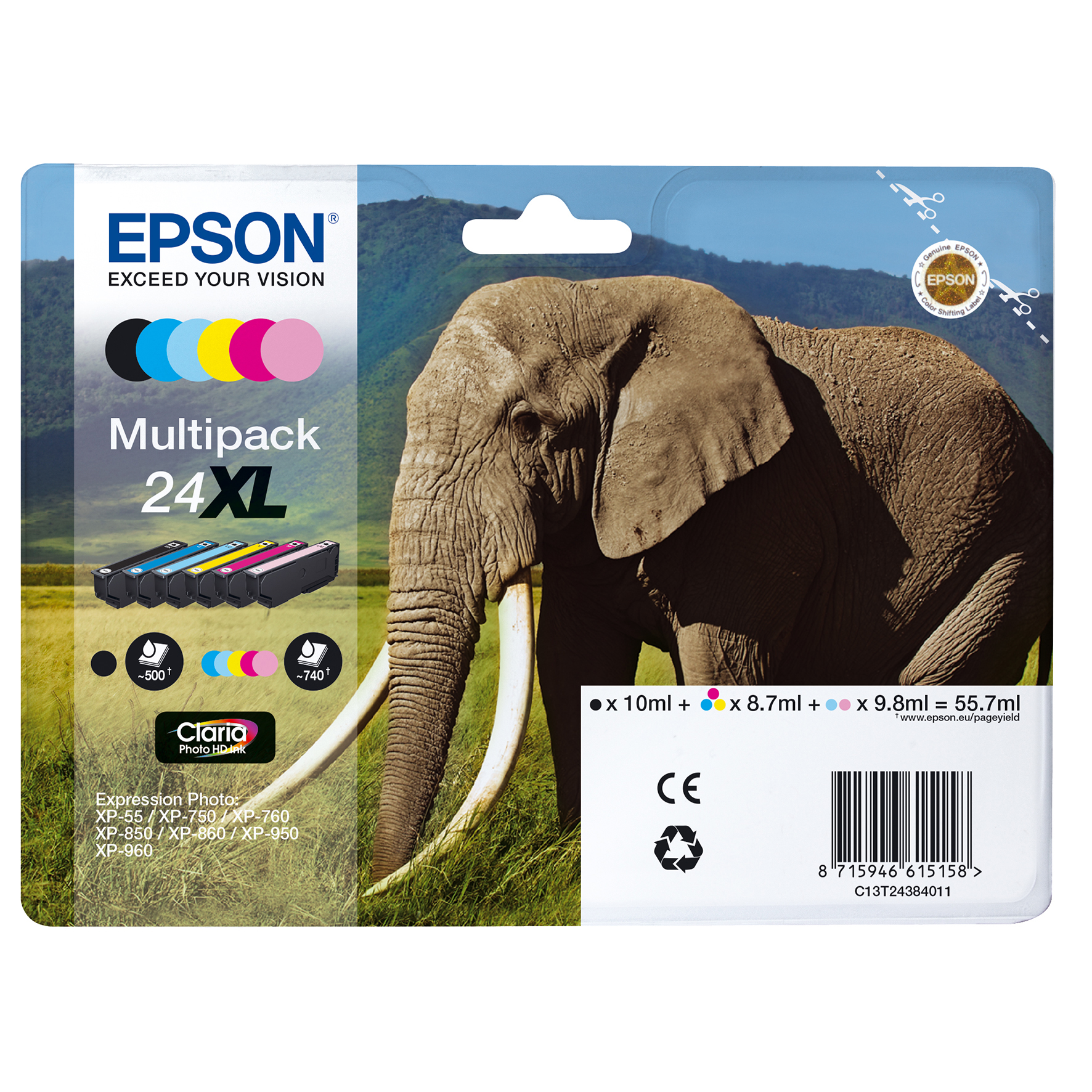 [5701153] Bläckpatron Epson T2438XL 6/fp