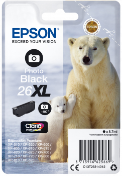 [5701357] Bläck Epson 26XL fotosvart