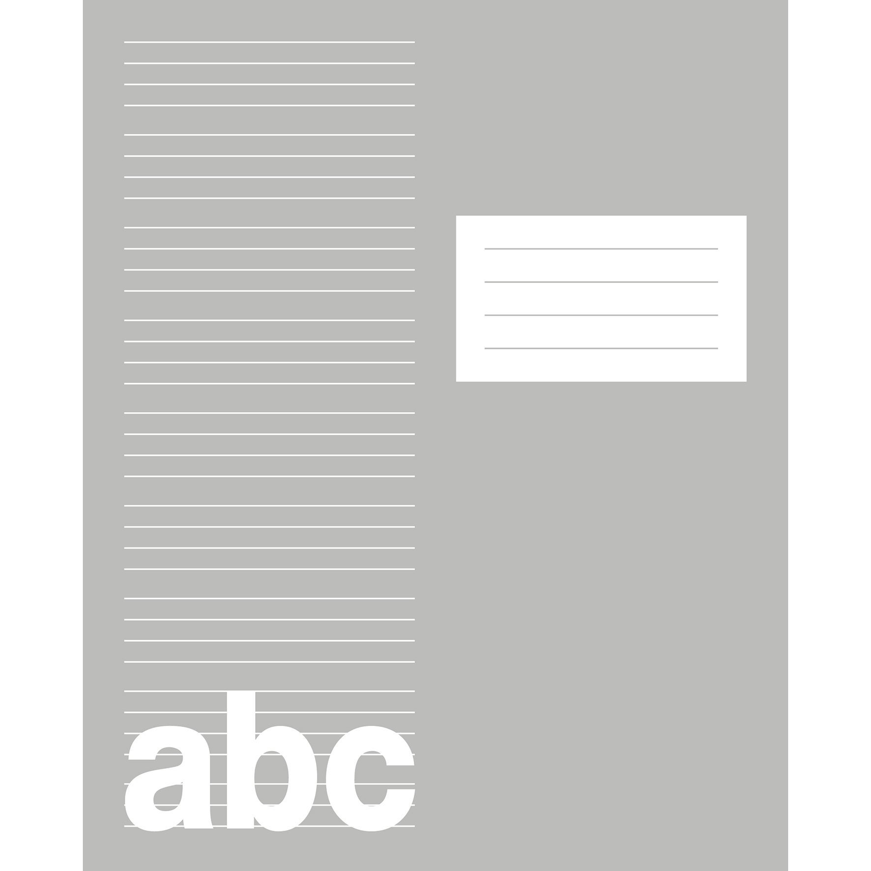 [8300522] Skrivhäfte 17x21cm linjerat 5+5+5+7mm