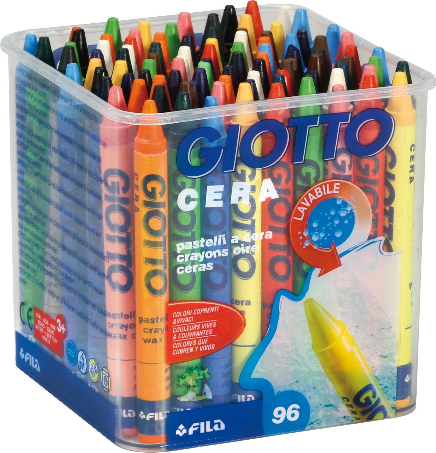 [8100319] Vaxkrita Giotto 8 x 12 färger 96 st/fp