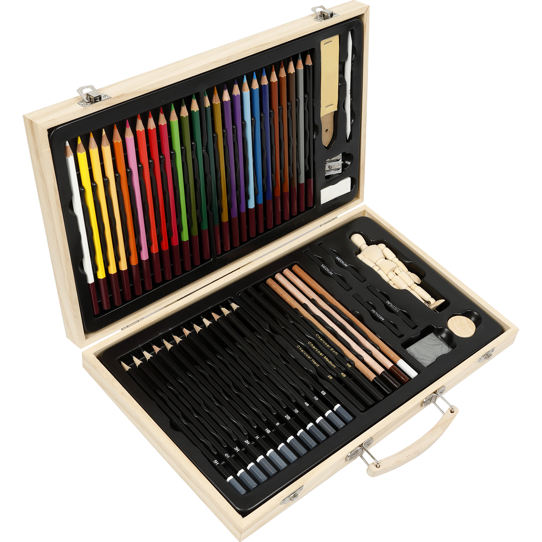 [8300495] Skiss- och rit-set trälåda