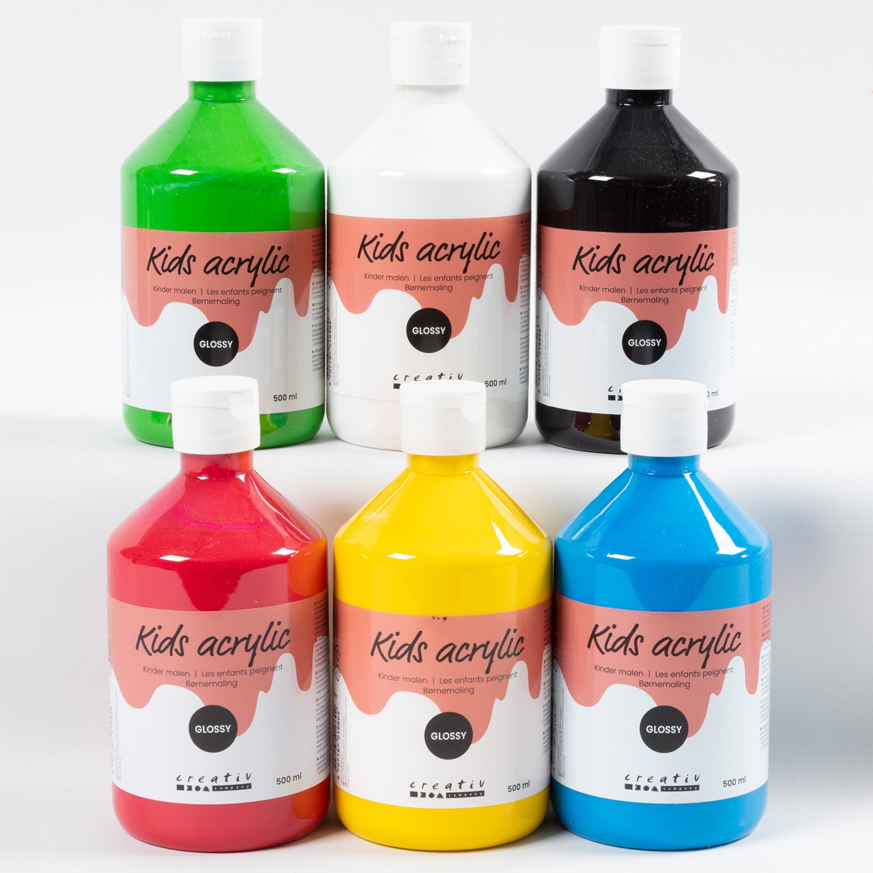 [8100291] Akrylfärg blank 500ml mix 6 st/fp