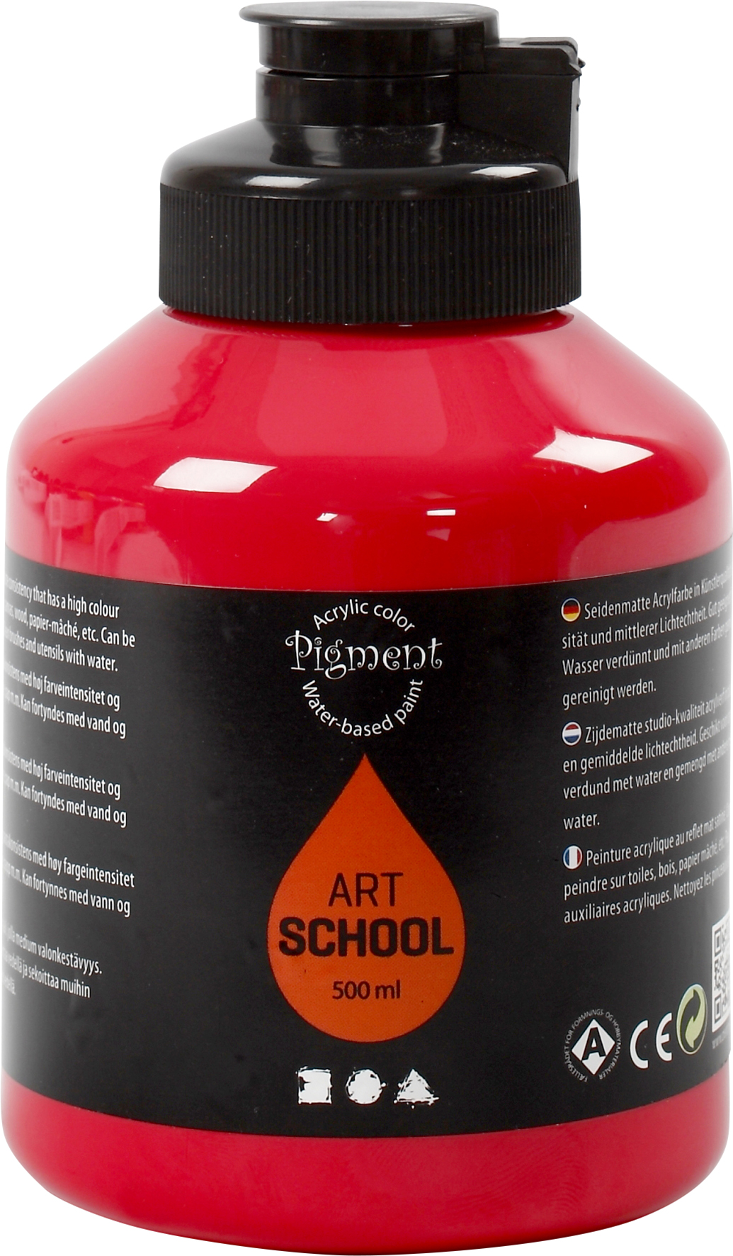 [8100737] Akrylfärg Pigment 500ml röd