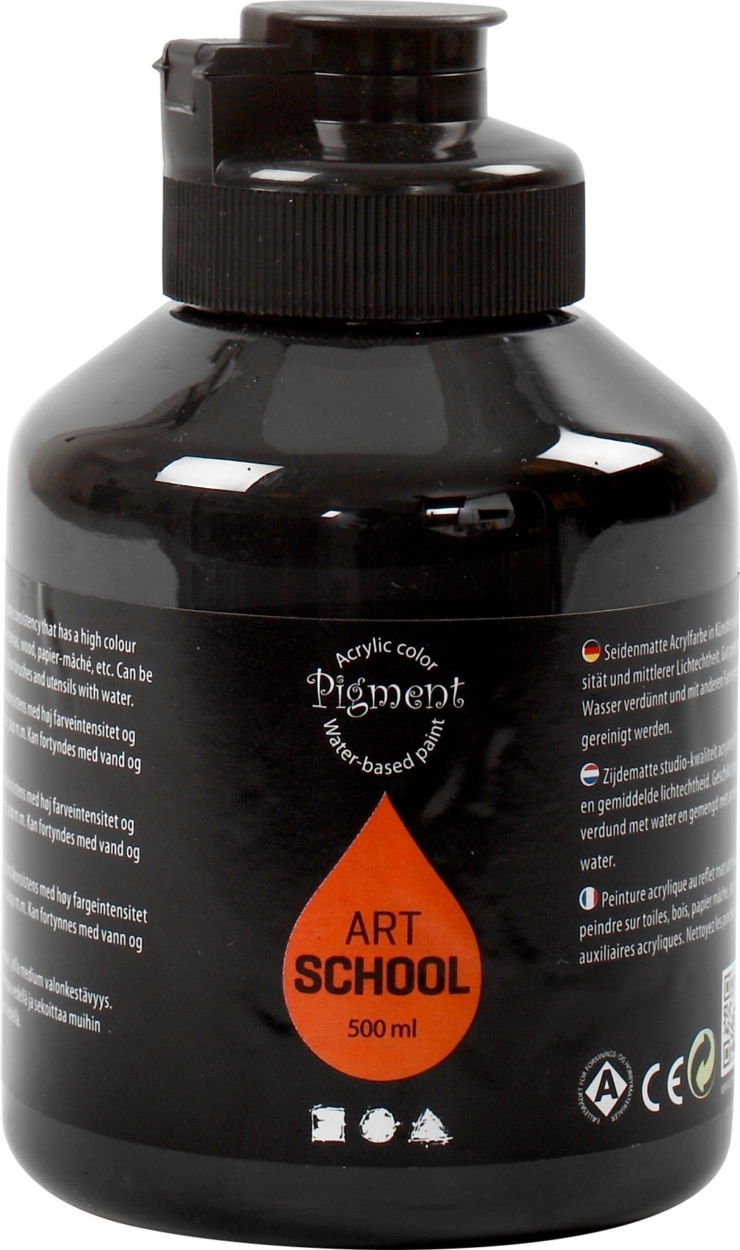 [8100743] Akrylfärg Pigment 500ml svart