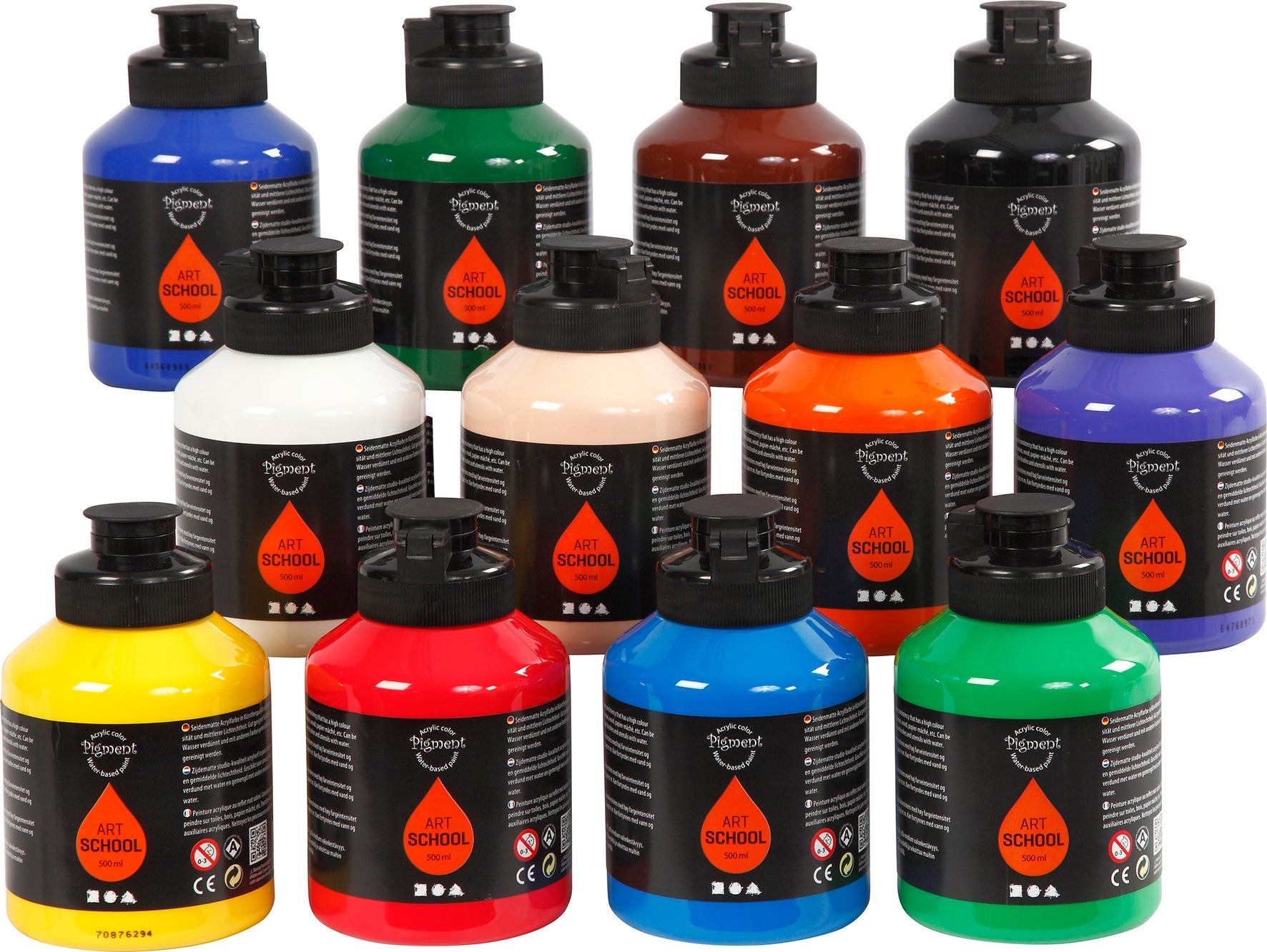 [8100745] Akrylfärg Pigment 500ml 12st/fp