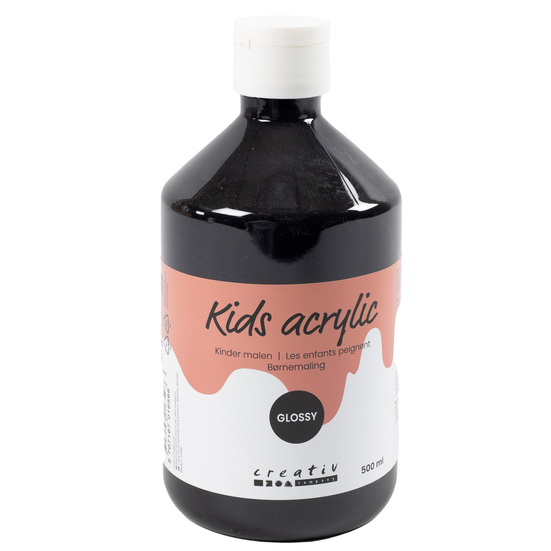 [8100809] Akrylfärg blank 500ml svart