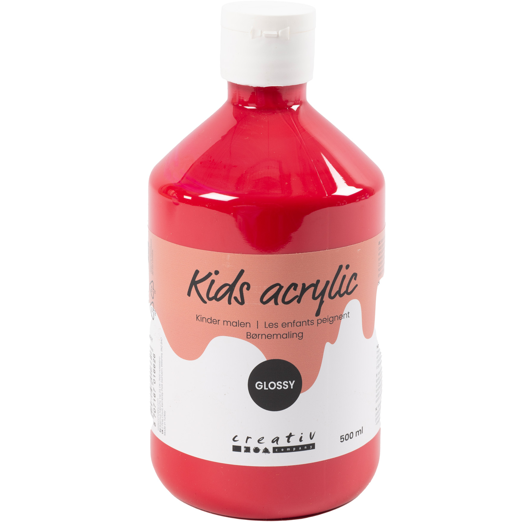 [8100812] Akrylfärg blank 500ml röd