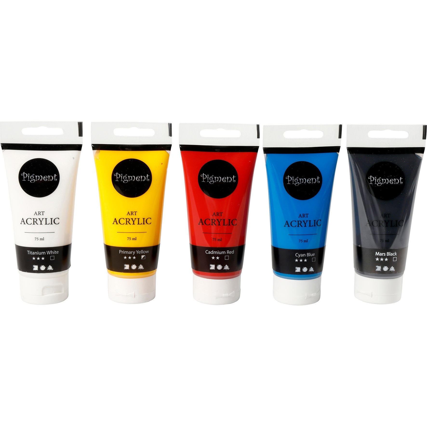 [8301001] Akrylfärg Pigment mix 5x75ml