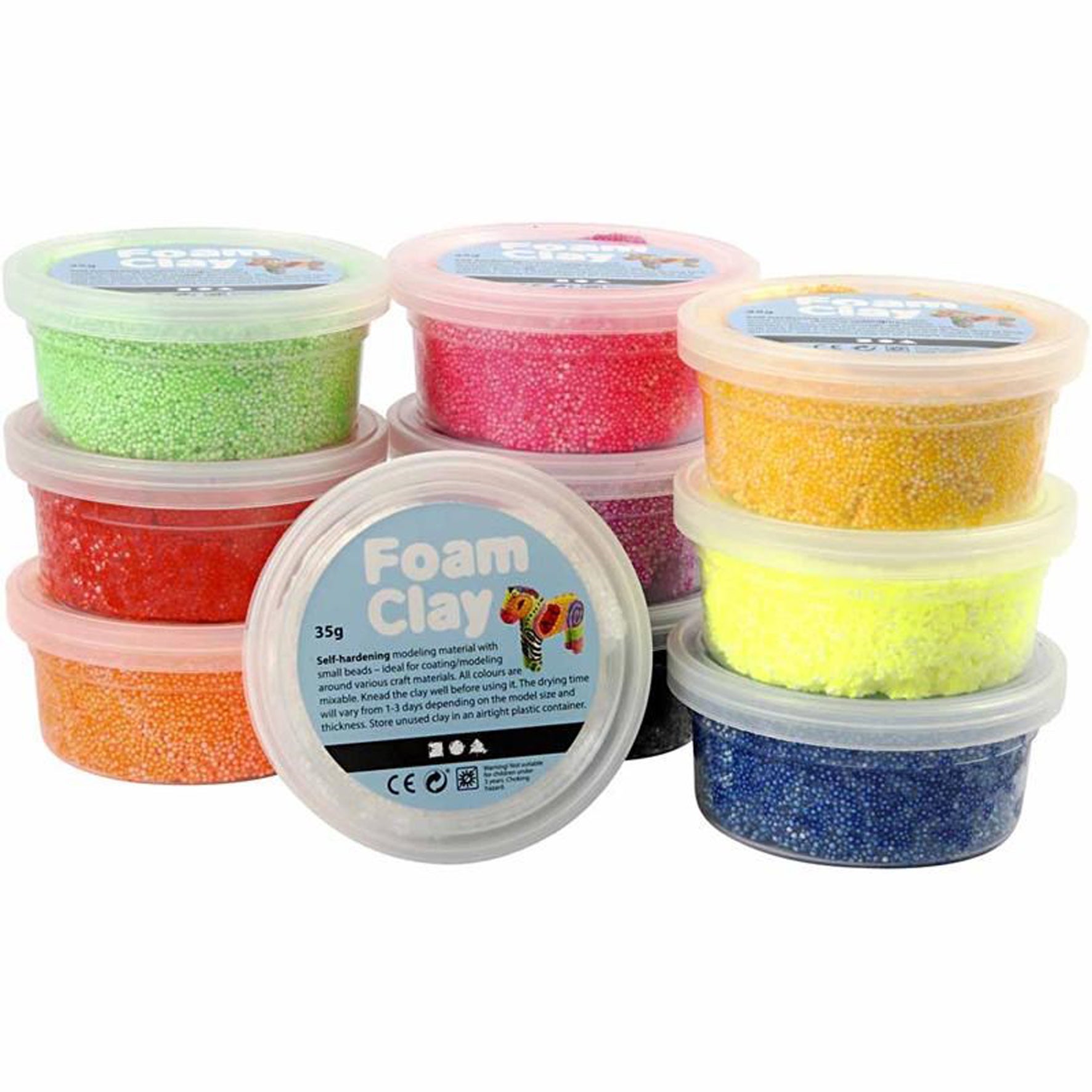 [8100397] Lera Foam Clay mix färg 10x35 g