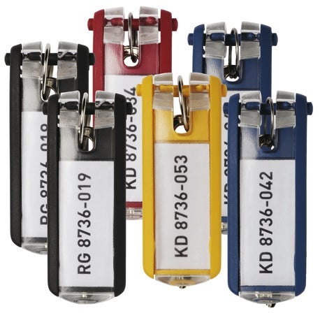 [2362929] Nyckelbricka Key Clip 6-pack Mixade färger