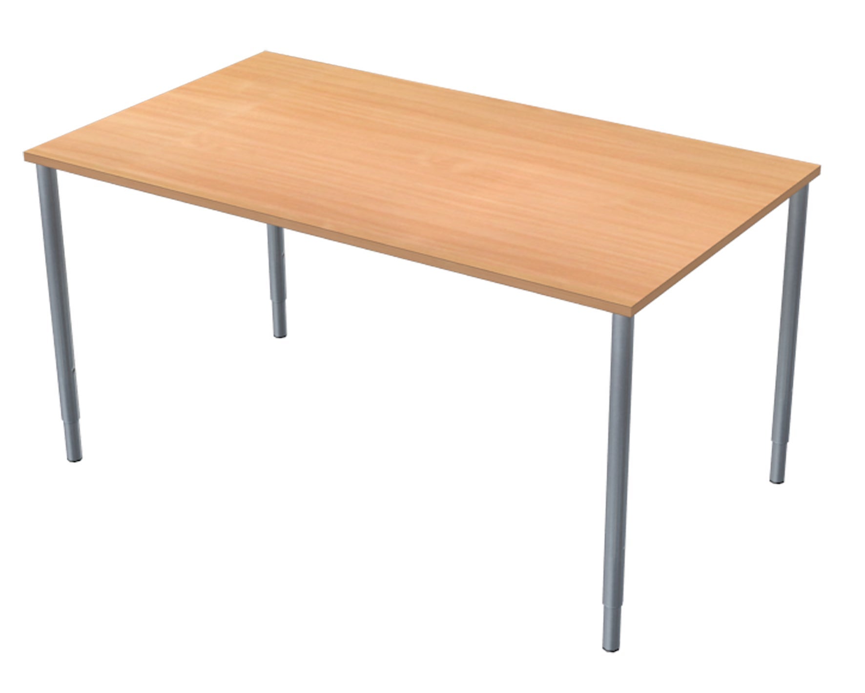 [2482182] Skrivbord 140x80 cm bokmelamin/svart Lanab