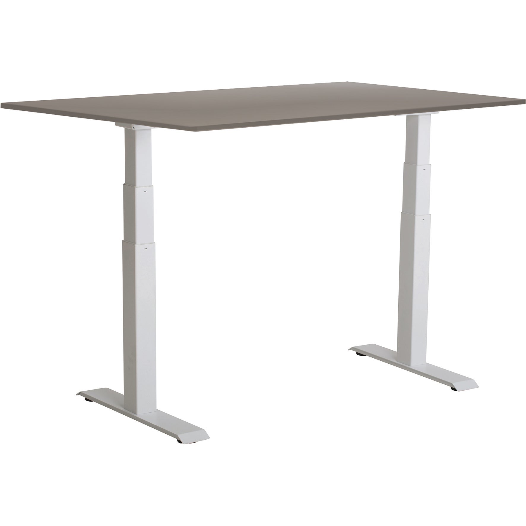 [8559268] Skrivbord el Easydesk Adapt VI grå/vit 140x80 cm