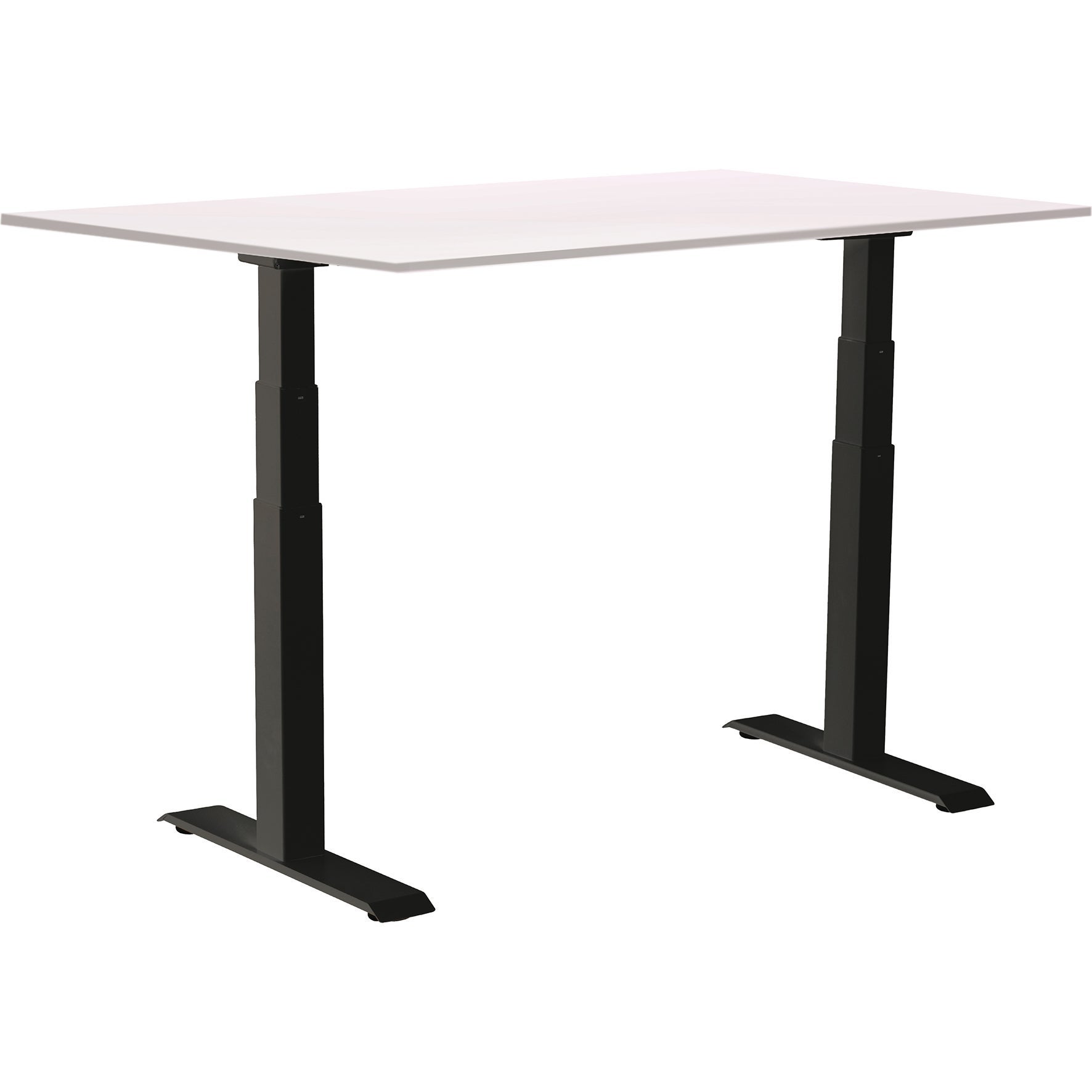 [8559281] Skrivbord el Easydesk Adapt VI vit/svart 160x80 cm