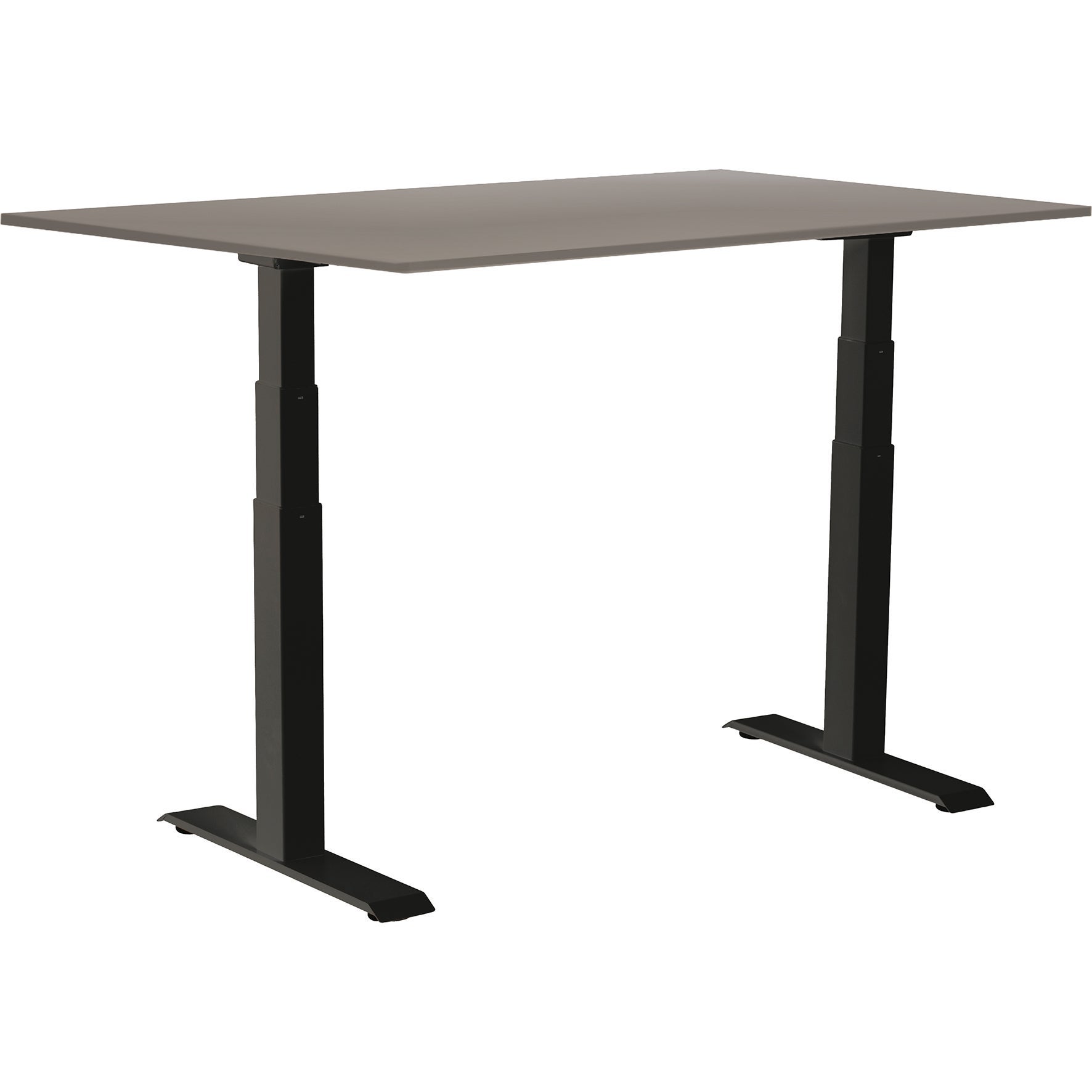 [8559277] Skrivbord el Easydesk Adapt VI grå/svart 140x80 cm